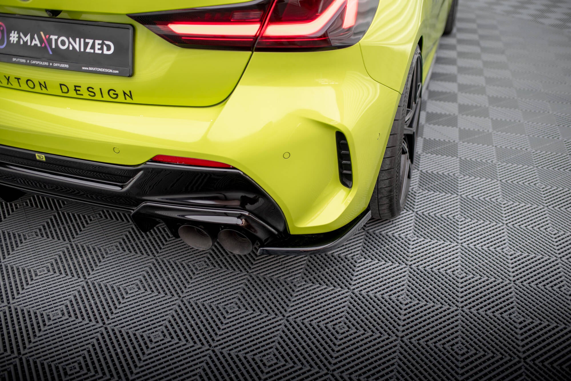 Flaps Heckansatz V1 Diffusor für0 (Für heckansatz ) BMW 1er F40 M - Paket / M135i / 128ti