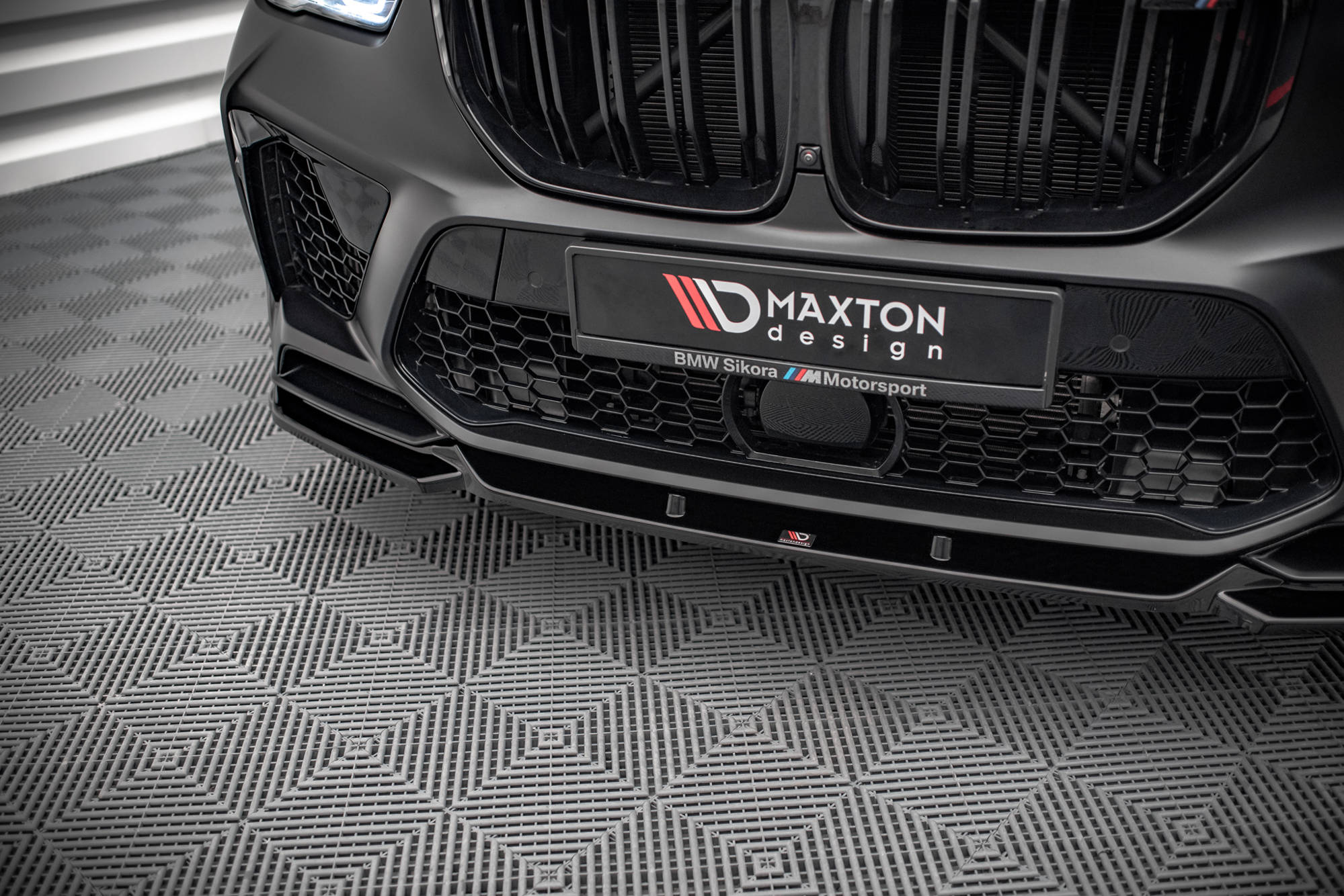 Frontlippe V2 für BMW X5M F95 schwarz matt