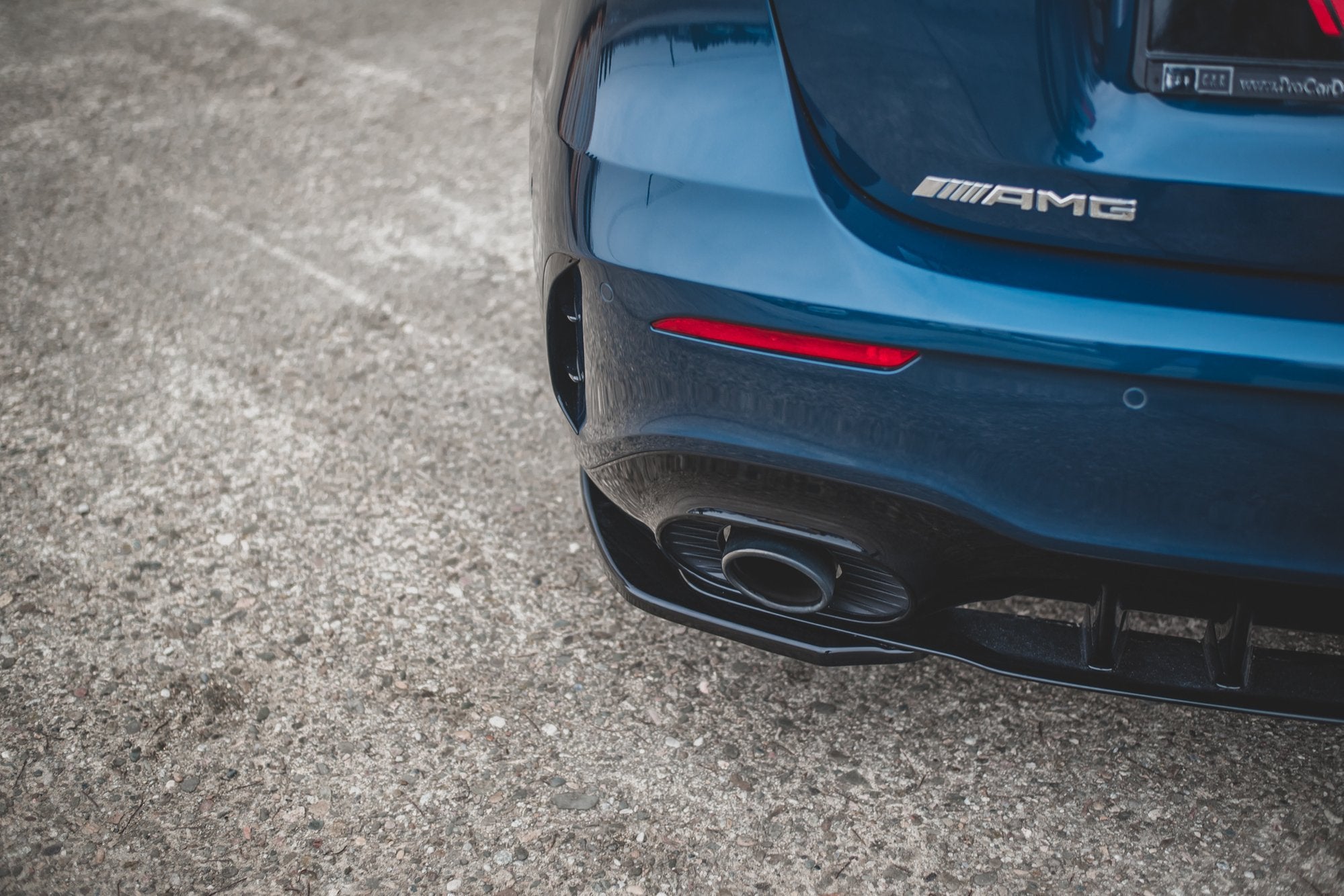 Heck Ansatz Flaps Diffusor für Mercedes A35 AMG Aero Hatchback W177