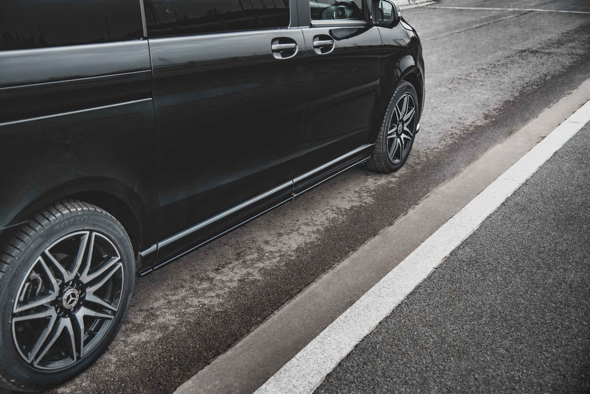 Seitenschweller Ansatz für Mercedes-Benz V-Klasse Long AMG-Line W447