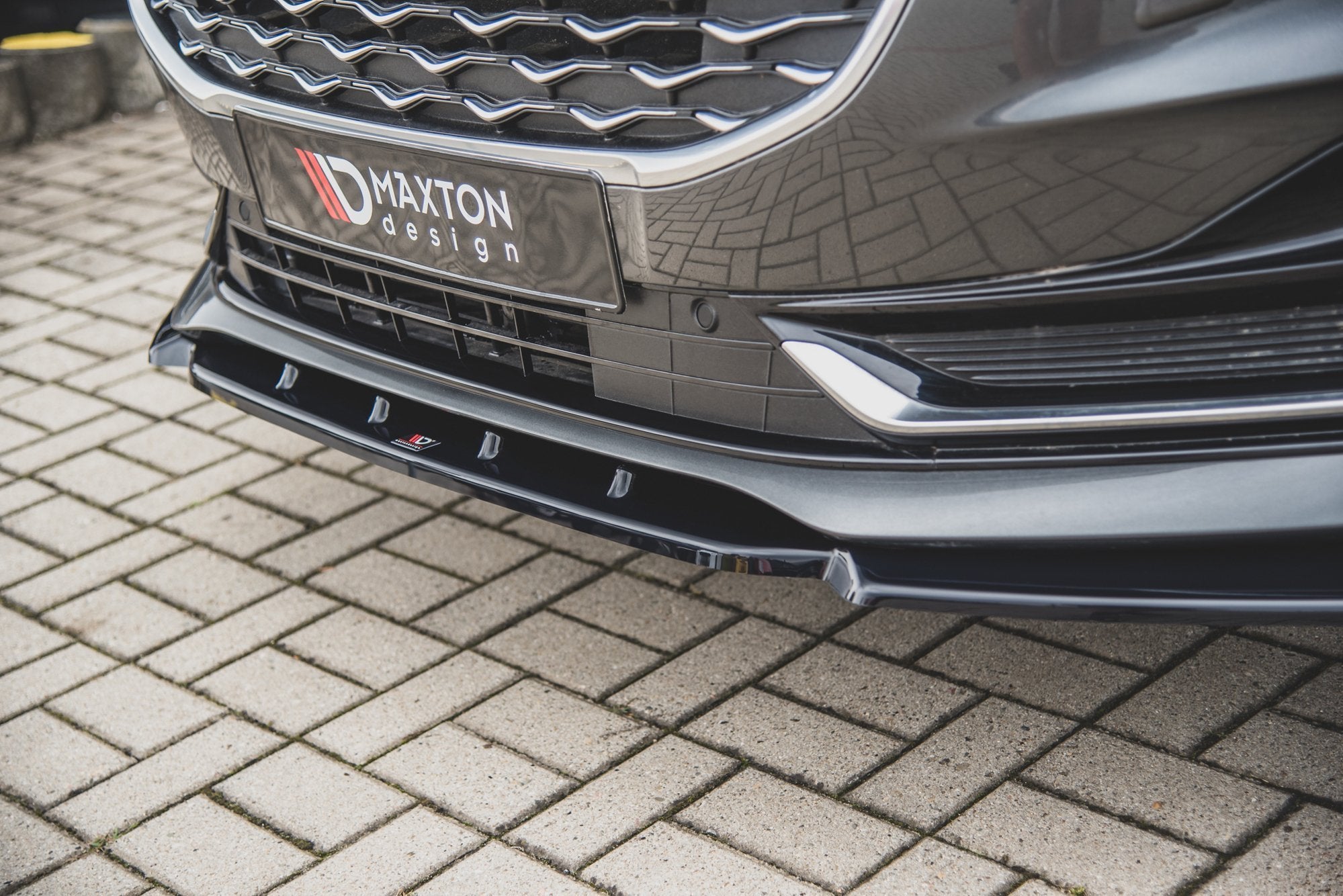 Frontlippe für Ford S-Max Mk2 Facelift schwarz matt