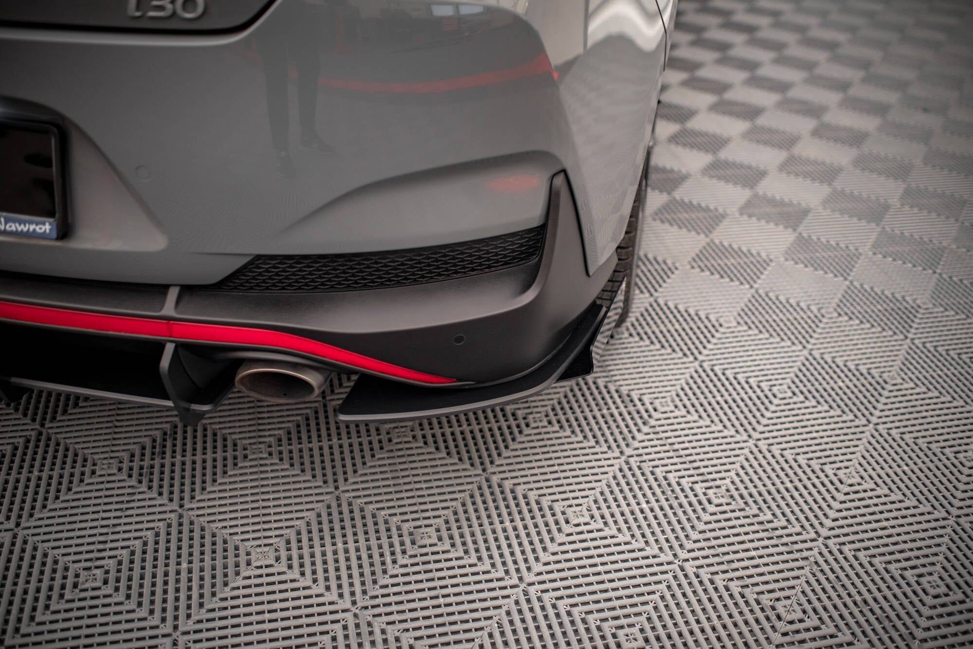 Street Pro Flaps Heckansatz Flaps Heckansatz + Flaps für Hyundai I30 Fastback N-Line Mk3 Facelift