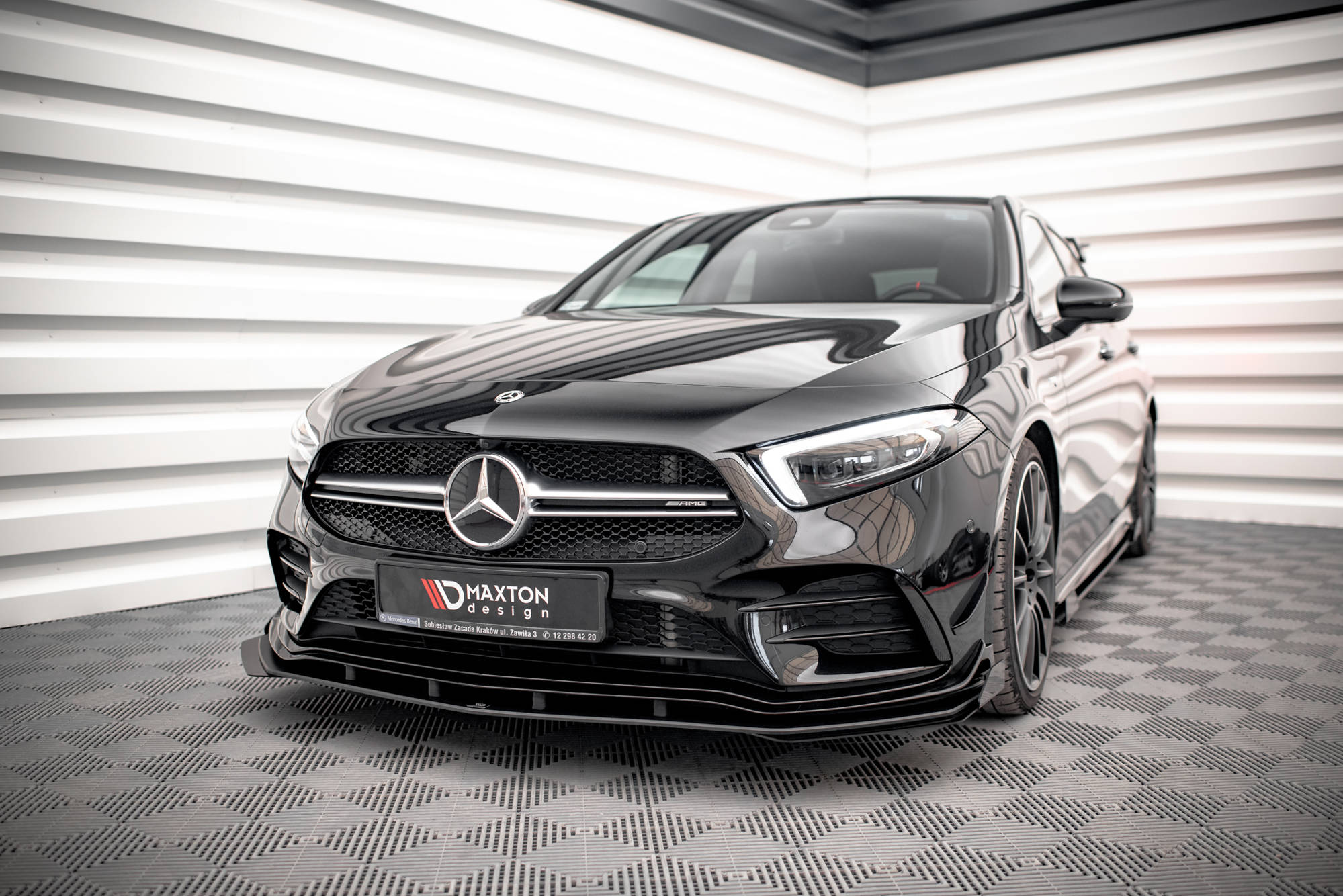 Street Pro Frontlippe für +Flaps für + Flaps Mercedes A35 AMG / AMG-Line Aero Pack W177