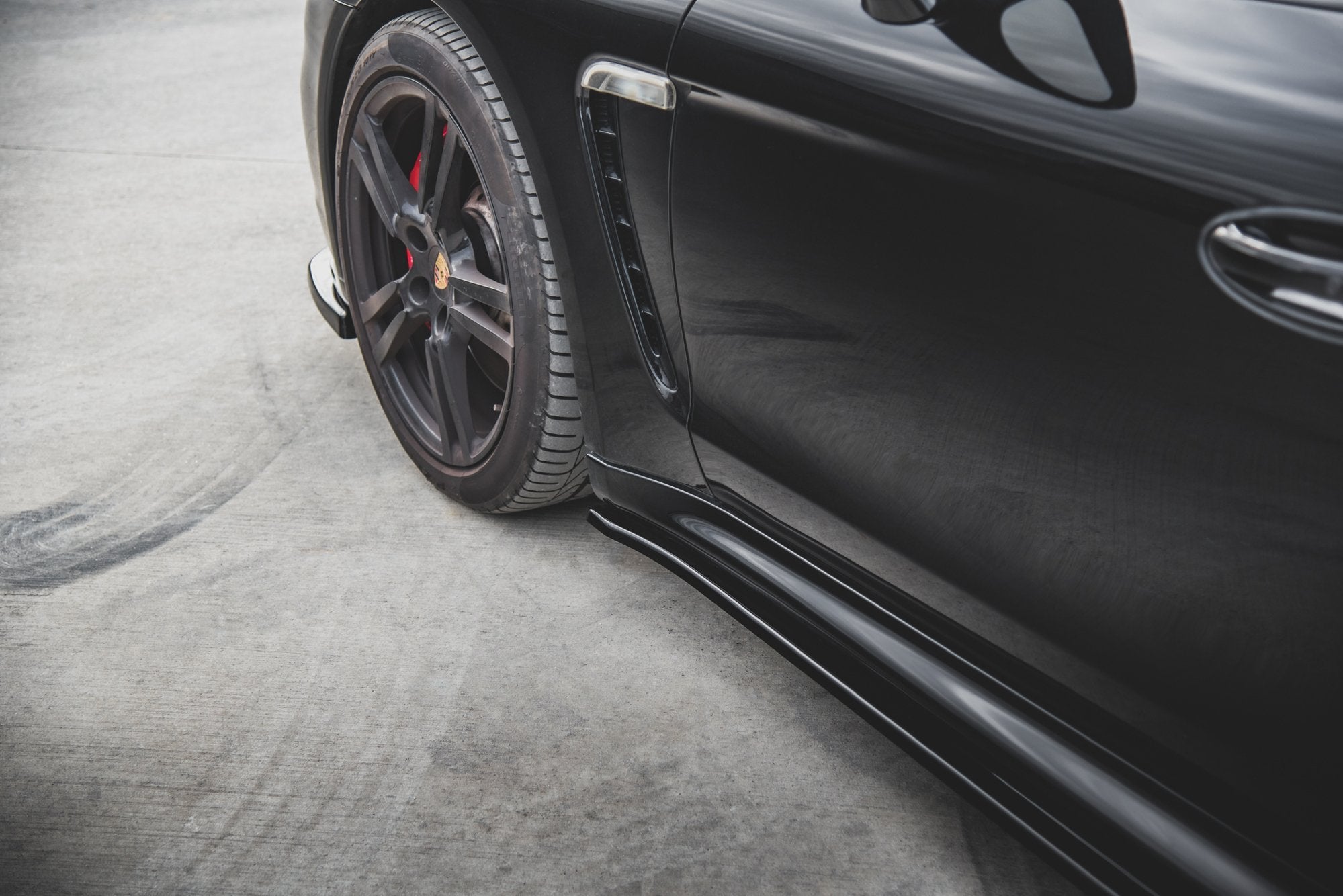 Seitenschweller V2 Ansatz für Porsche Panamera Turbo 970 Facelift