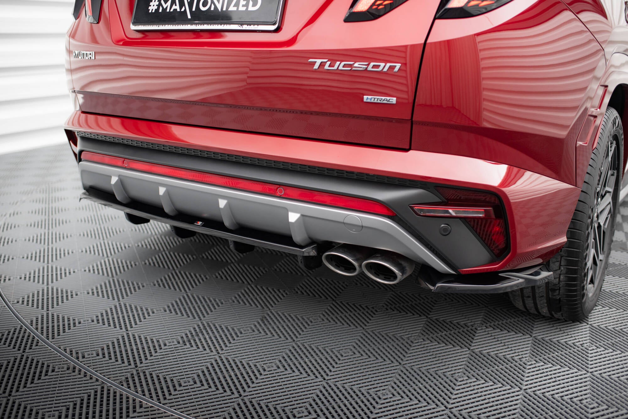 Mittlerer Cup Diffusor DTM Look Heck Ansatz für Hyundai Tucson N-Line Mk4