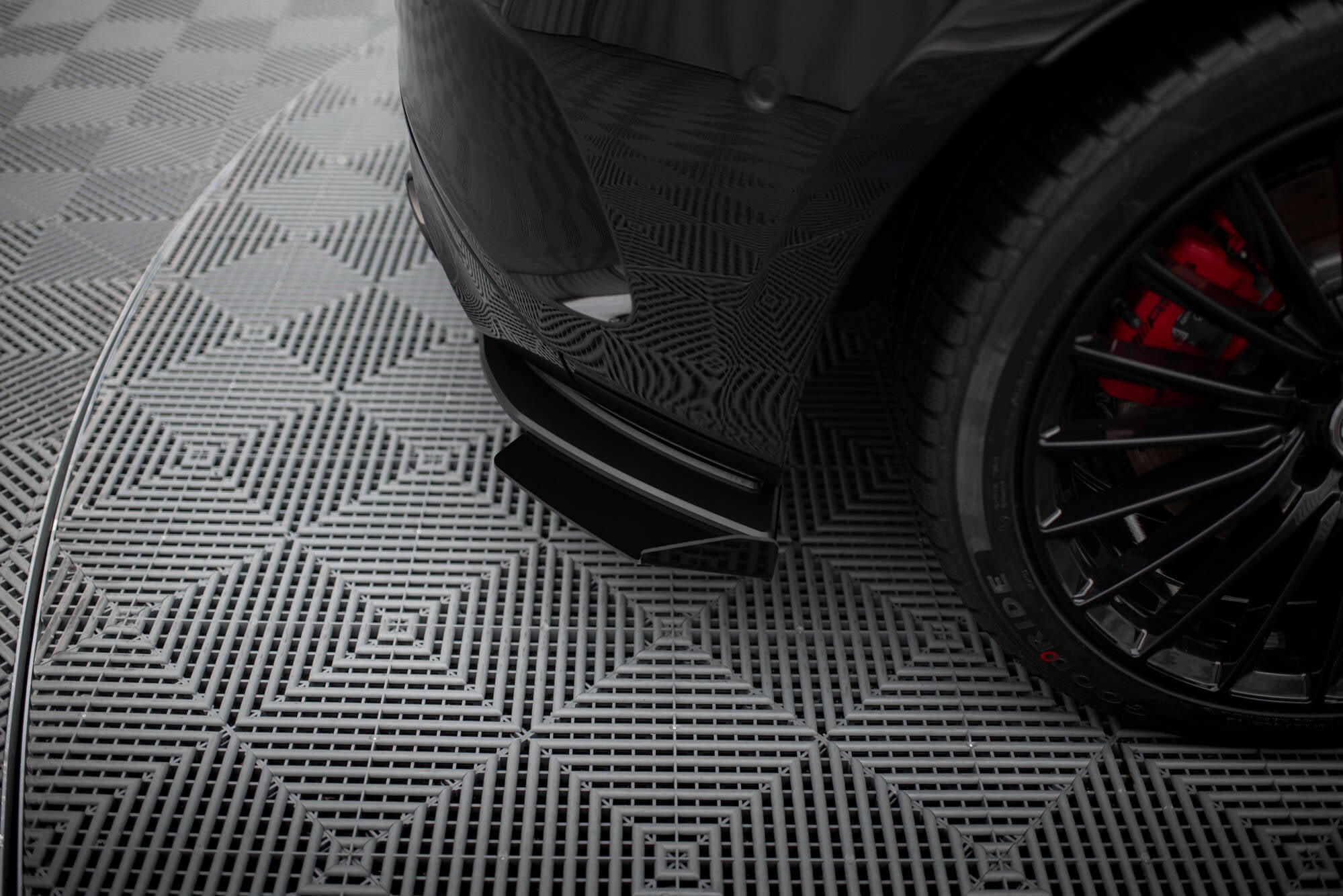 Street Pro Heck Ansatz Flaps Diffusor +Flaps für Mercedes-AMG A35 Hatchback W177