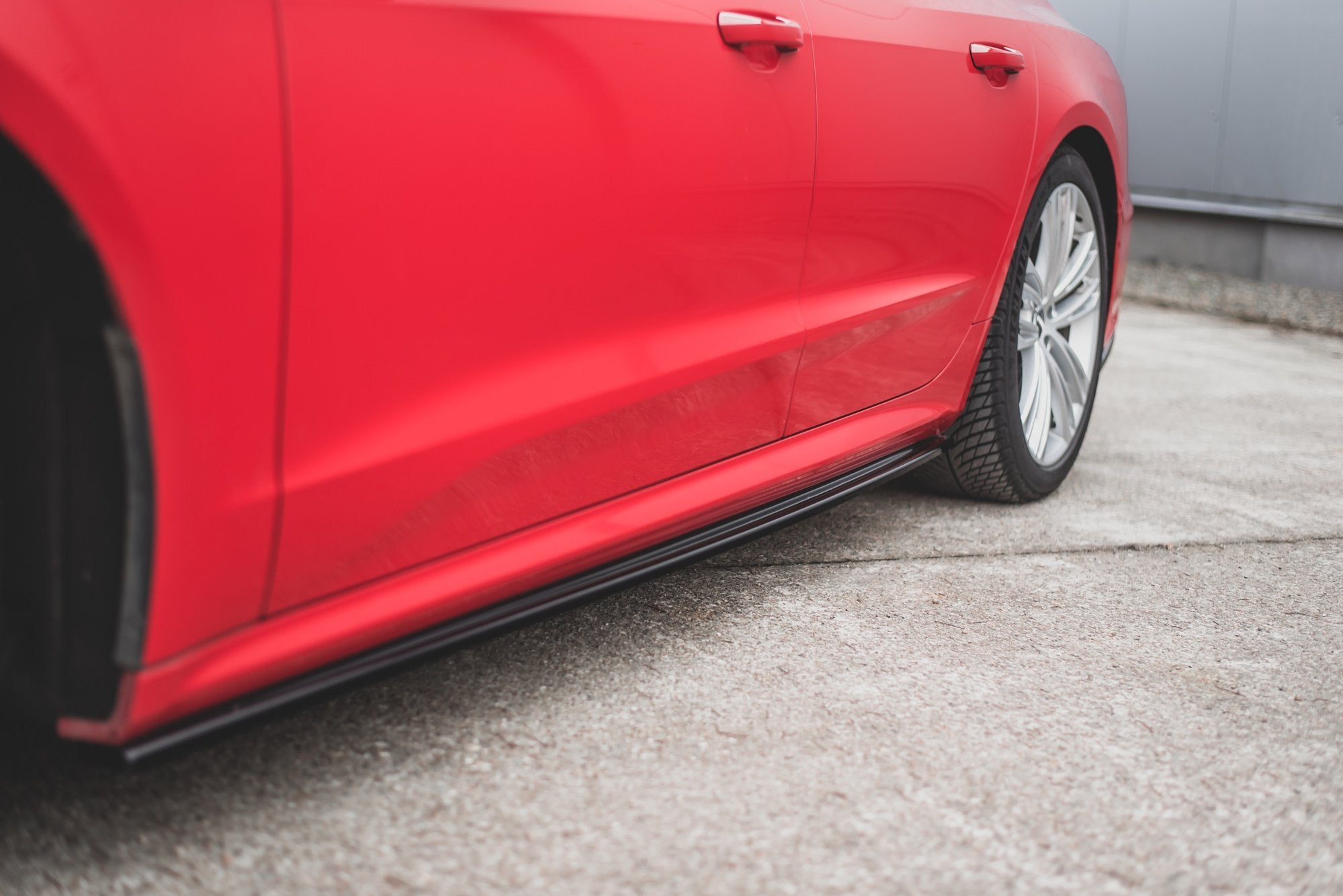 Seitenschweller Ansatz für Audi A7 C8 S-Line / S7 C8 Carbon Look