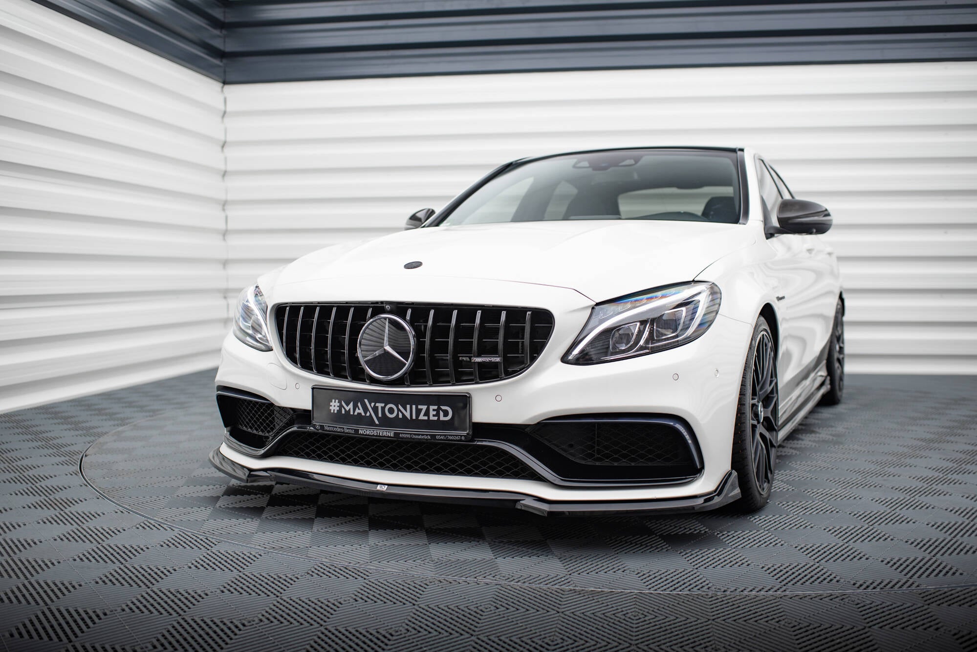 Frontlippe V3 für Mercedes-AMG C63 Limousine / Kombi W205 / S205