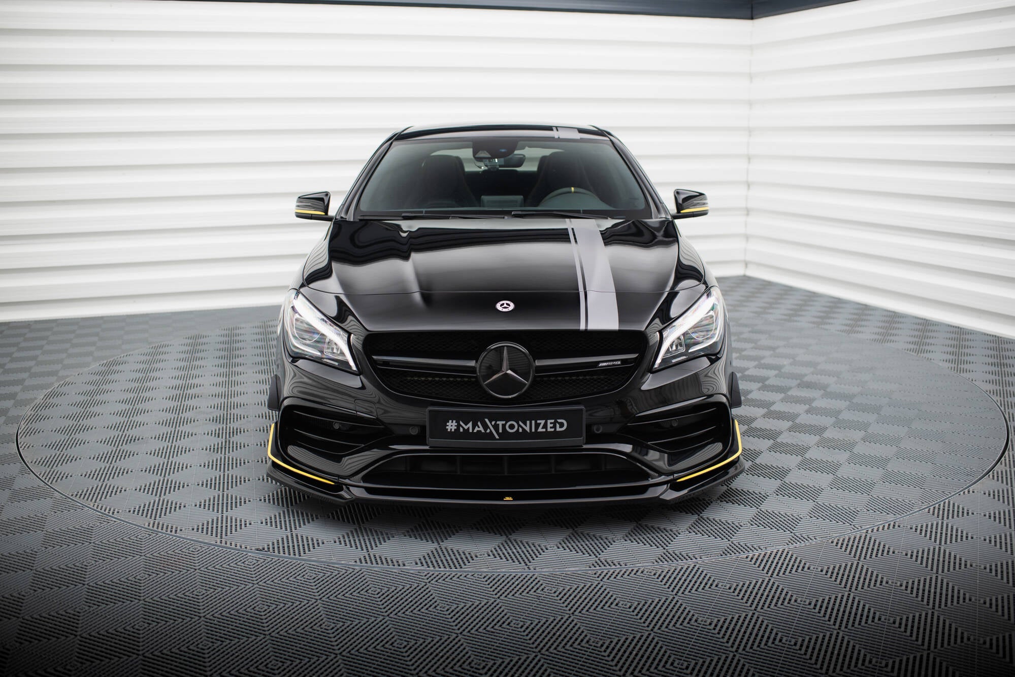 Frontlippe V4 für Mercedes-AMG CLA 45 Aero C117 Facelift