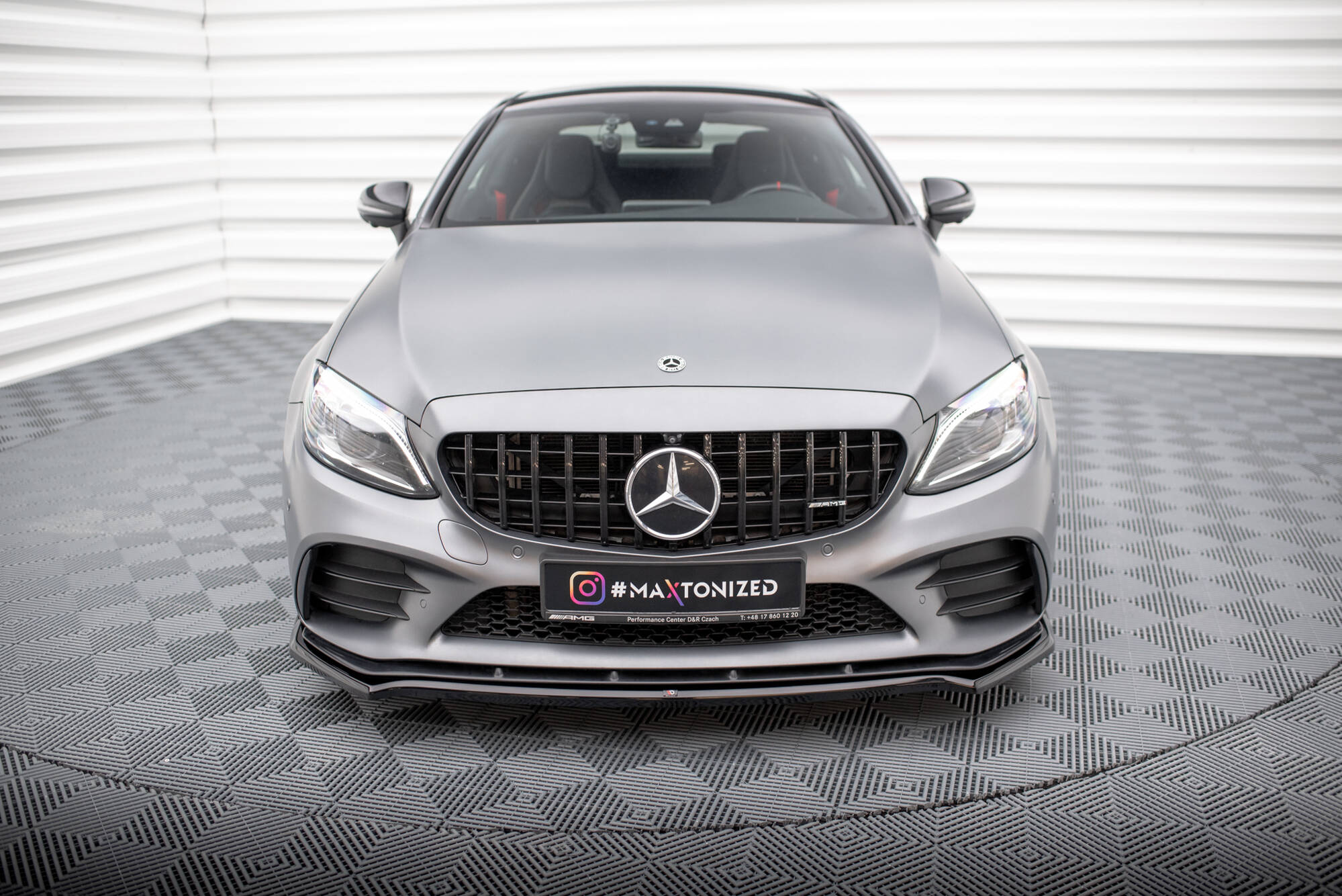 Frontlippe V1 für Mercedes-AMG C43 Coupe / Cabrio / Limousine / Kombi C205 / A205 / W205 / S205 Facelift