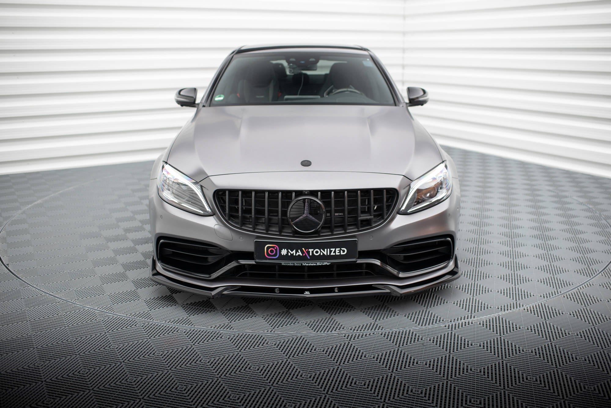 Frontlippe V2 für Mercedes-AMG C63 Limousine / Kombi W205 Facelift