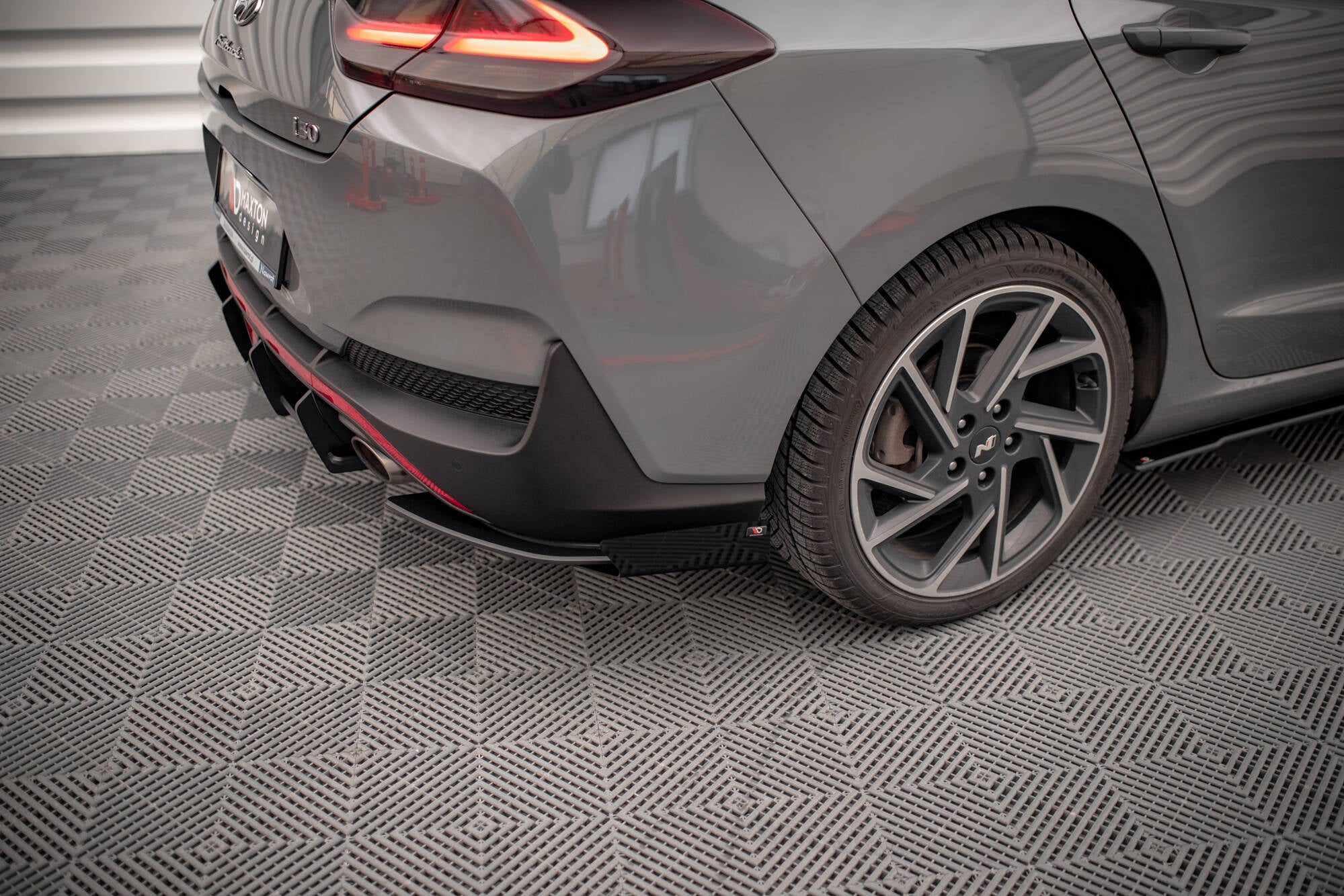 Street Pro Flaps Heckansatz Flaps Heckansatz + Flaps für Hyundai I30 Fastback N-Line Mk3 Facelift