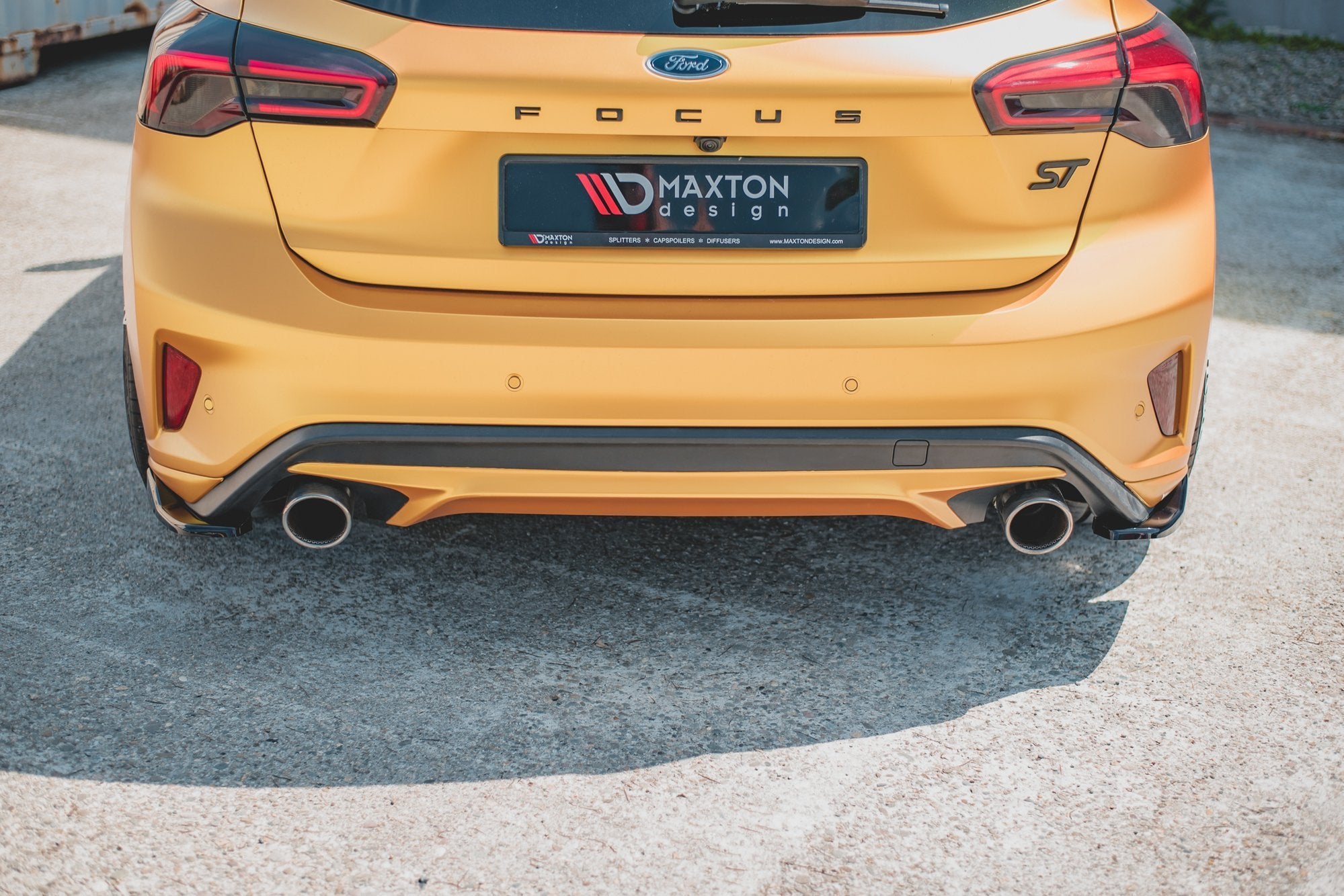 Heck Ansatz Flaps Diffusor V2 für Ford Focus Hatchback ST Mk4