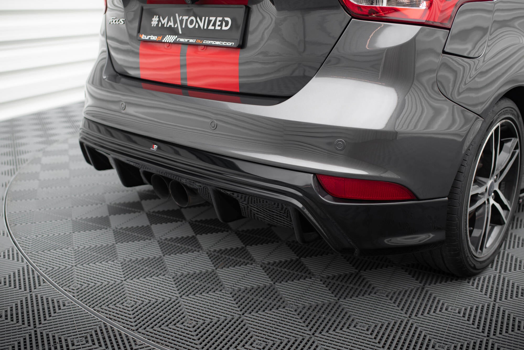 Diffusor Heck Ansatz für Ford Focus ST Mk3 FL (RS-Look)