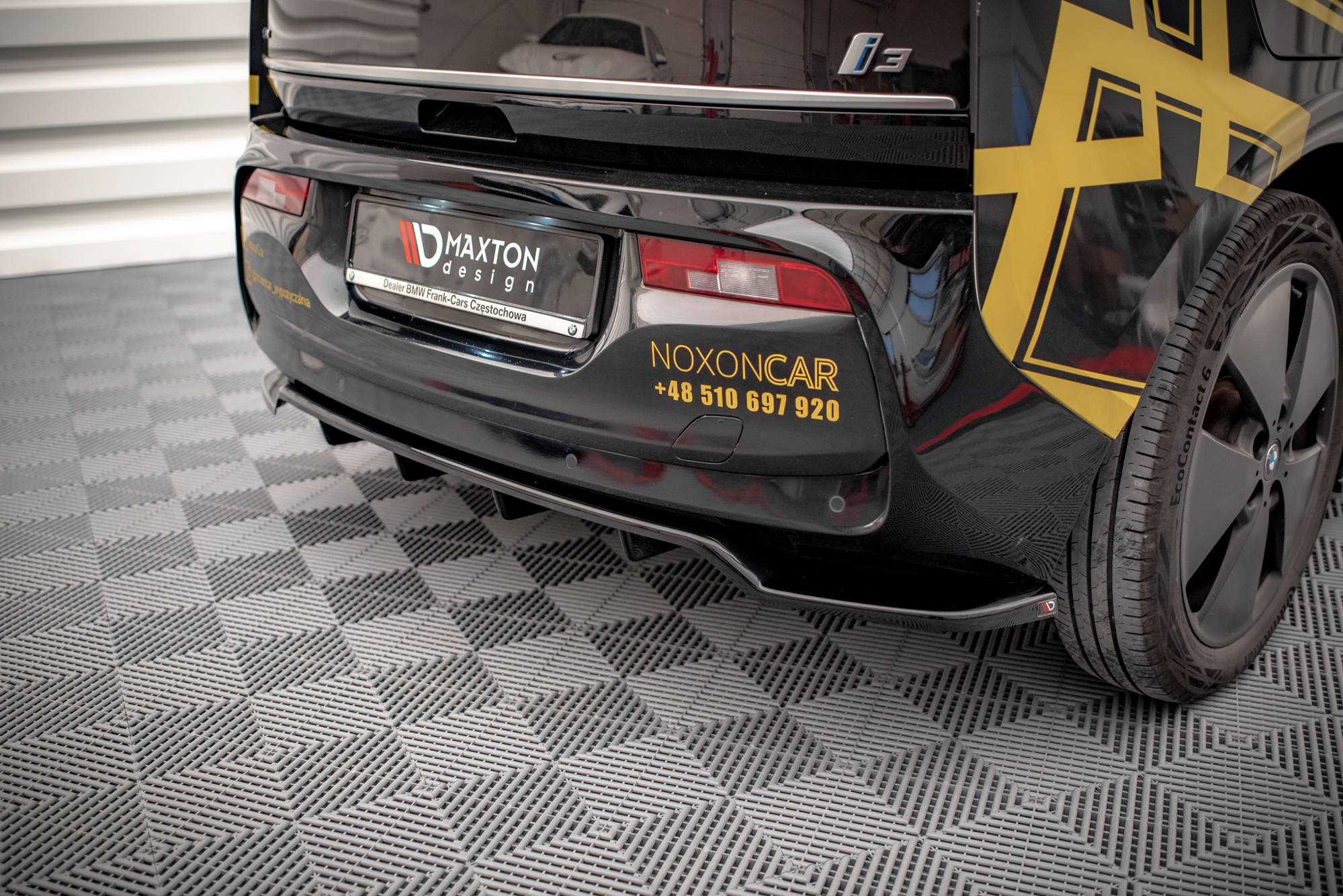 Mittlerer Cup Diffusor DTM Look Heck Ansatz für BMW i3 S Mk1 Facelift