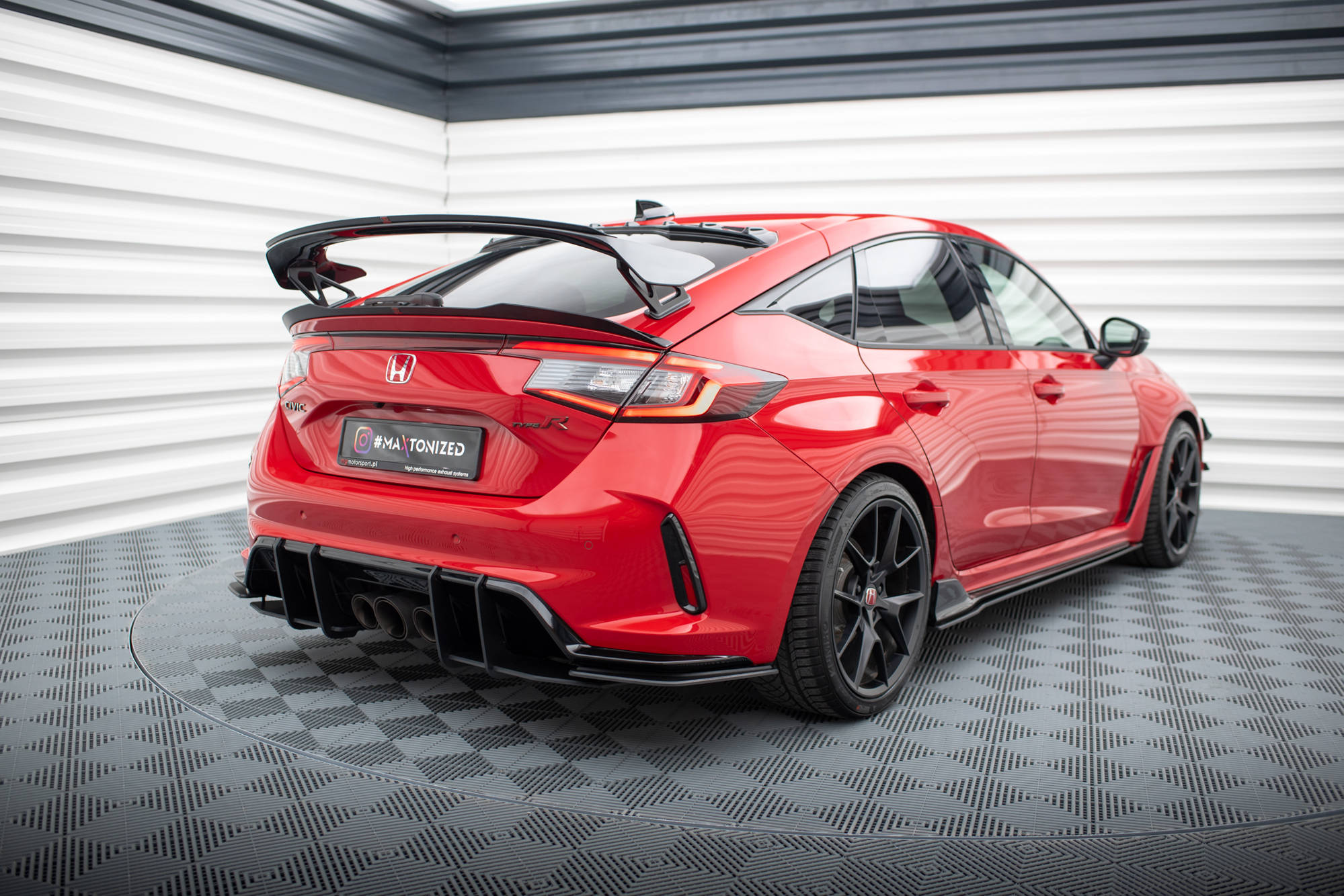 Street Pro Heck Ansatz Flaps Diffusor für Honda Civic Type-R Mk 11