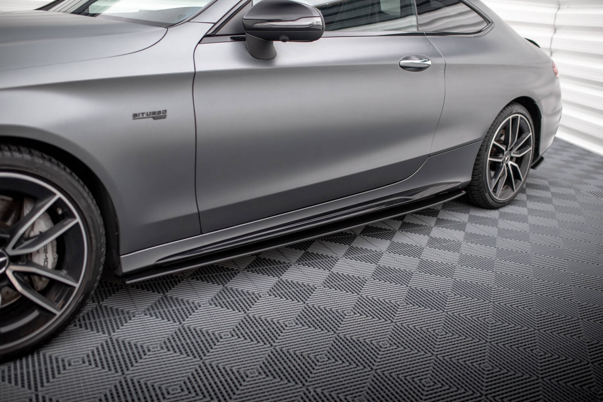 Street Pro Seitenschweller Ansatz für Mercedes-AMG C43 Coupe / Cabrio C205 Facelift / A205 Facelift