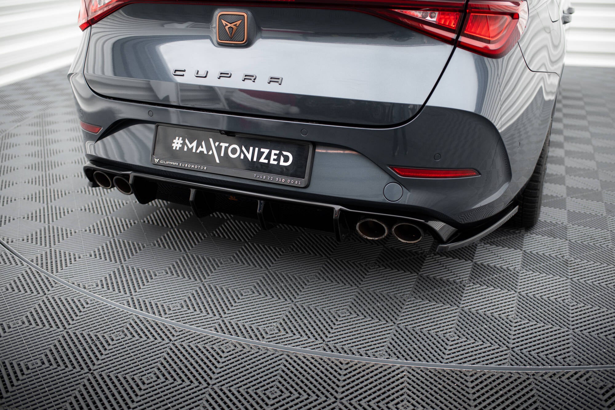 Diffusor Heck Ansatz für Cupra Leon ST Mk1 Facelift