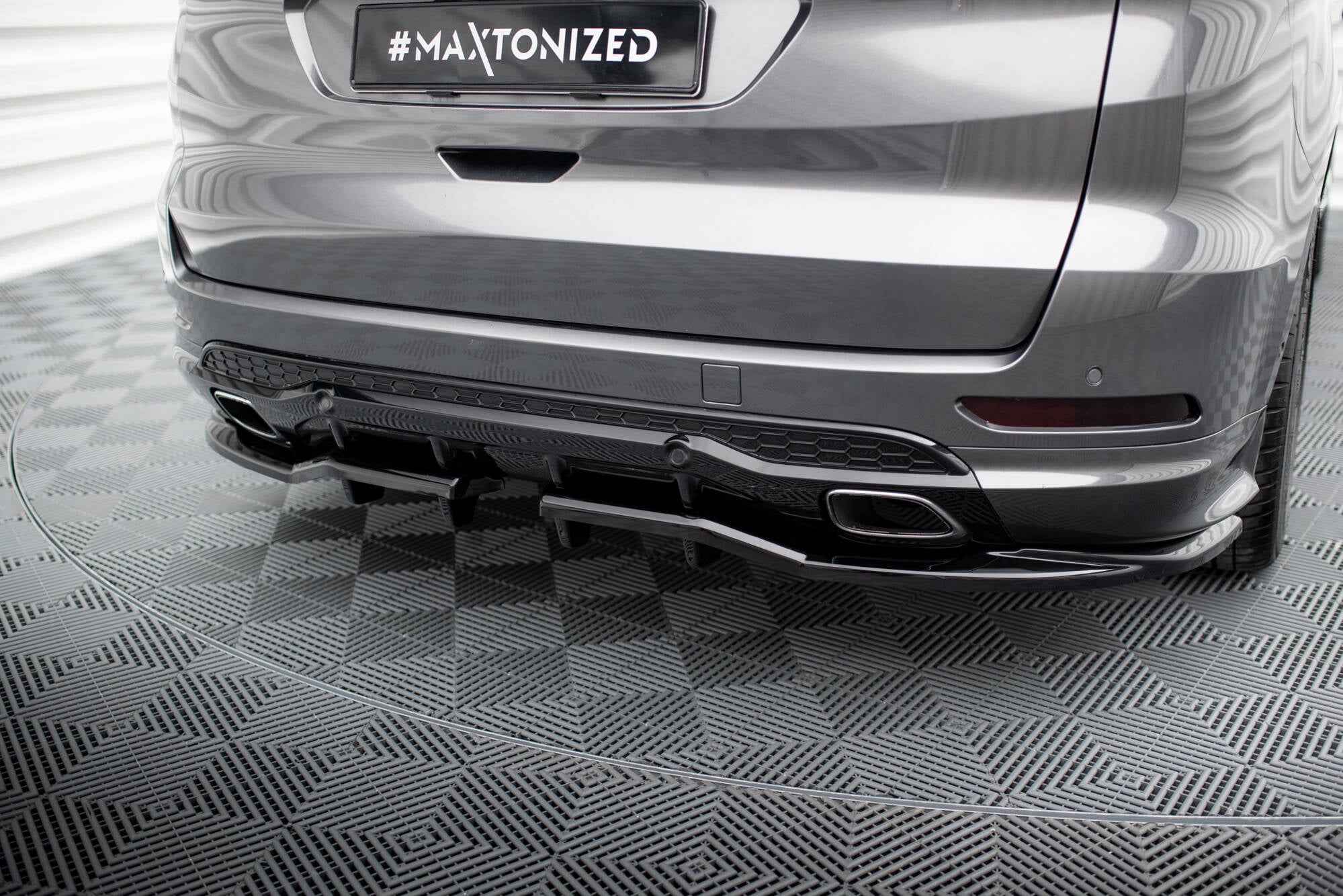 Mittlerer Cup Diffusor DTM Look Heck Ansatz für Ford S-Max ST-Line Mk2 Facelift
