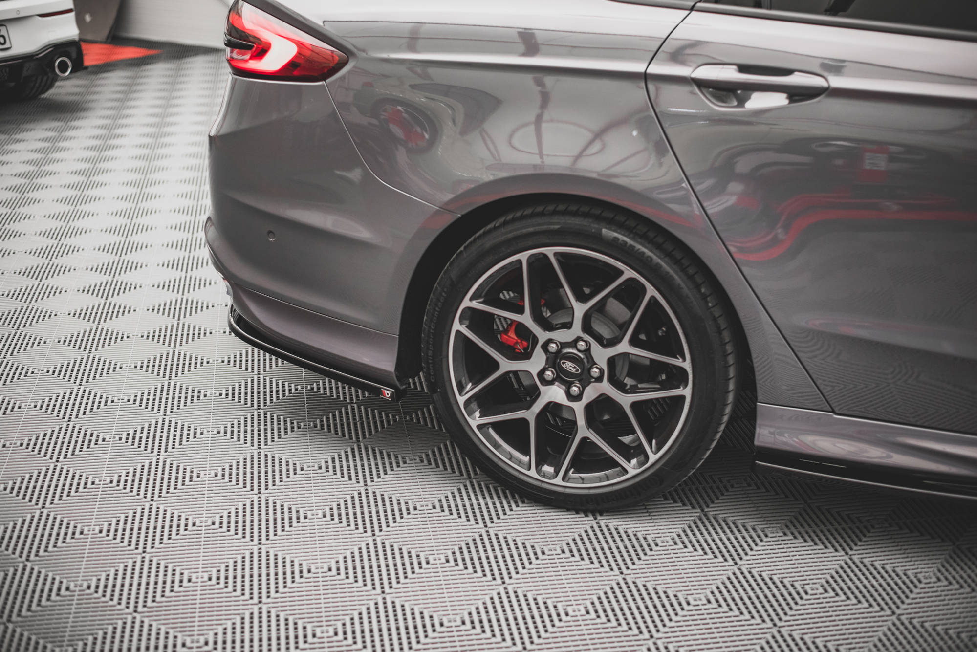 Heck Ansatz Flaps Diffusor V1 für Ford Mondeo ST-Line Mk5 Facelift
