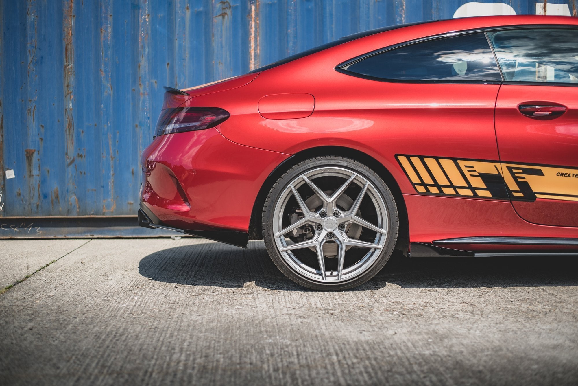 Street Pro Heck Ansatz Flaps Diffusor + Flaps für Mercedes-AMG C43 Coupe C205