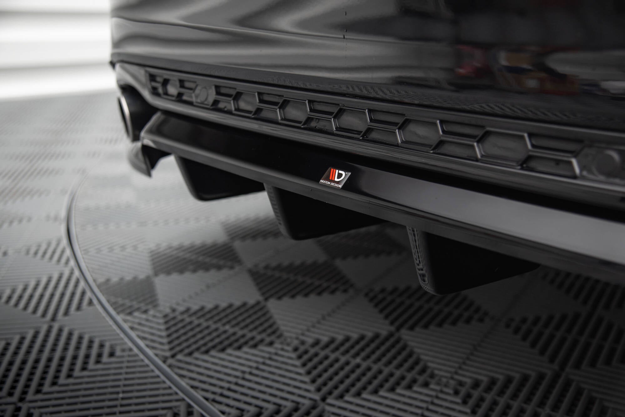 Mittlerer Cup Diffusor DTM Look Heck Ansatz für Ford Mondeo ST-Line Kombi Mk4 Facelift