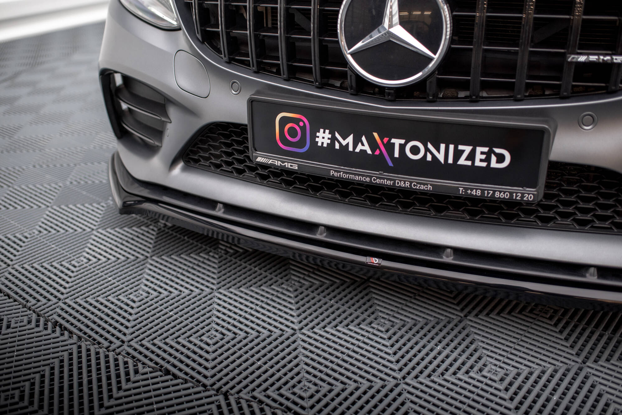 Frontlippe V1 für Mercedes-AMG C43 Coupe / Cabrio / Limousine / Kombi C205 / A205 / W205 / S205 Facelift