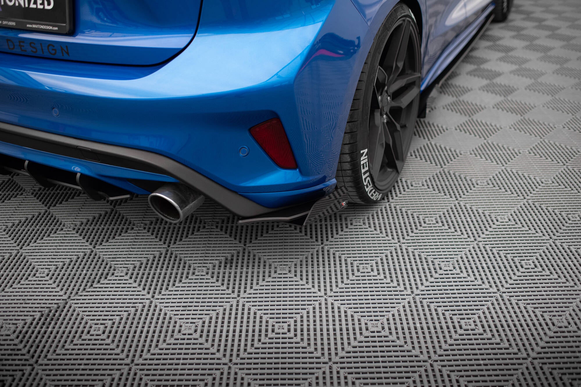 Street Pro Heck Ansatz Flaps Diffusor + Flaps für Ford Focus ST Mk4