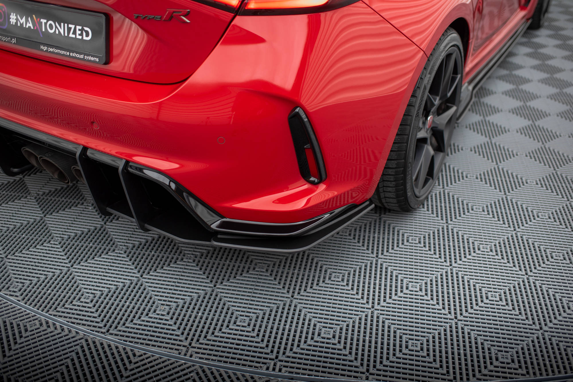 Street Pro Heck Ansatz Flaps Diffusor für Honda Civic Type-R Mk 11