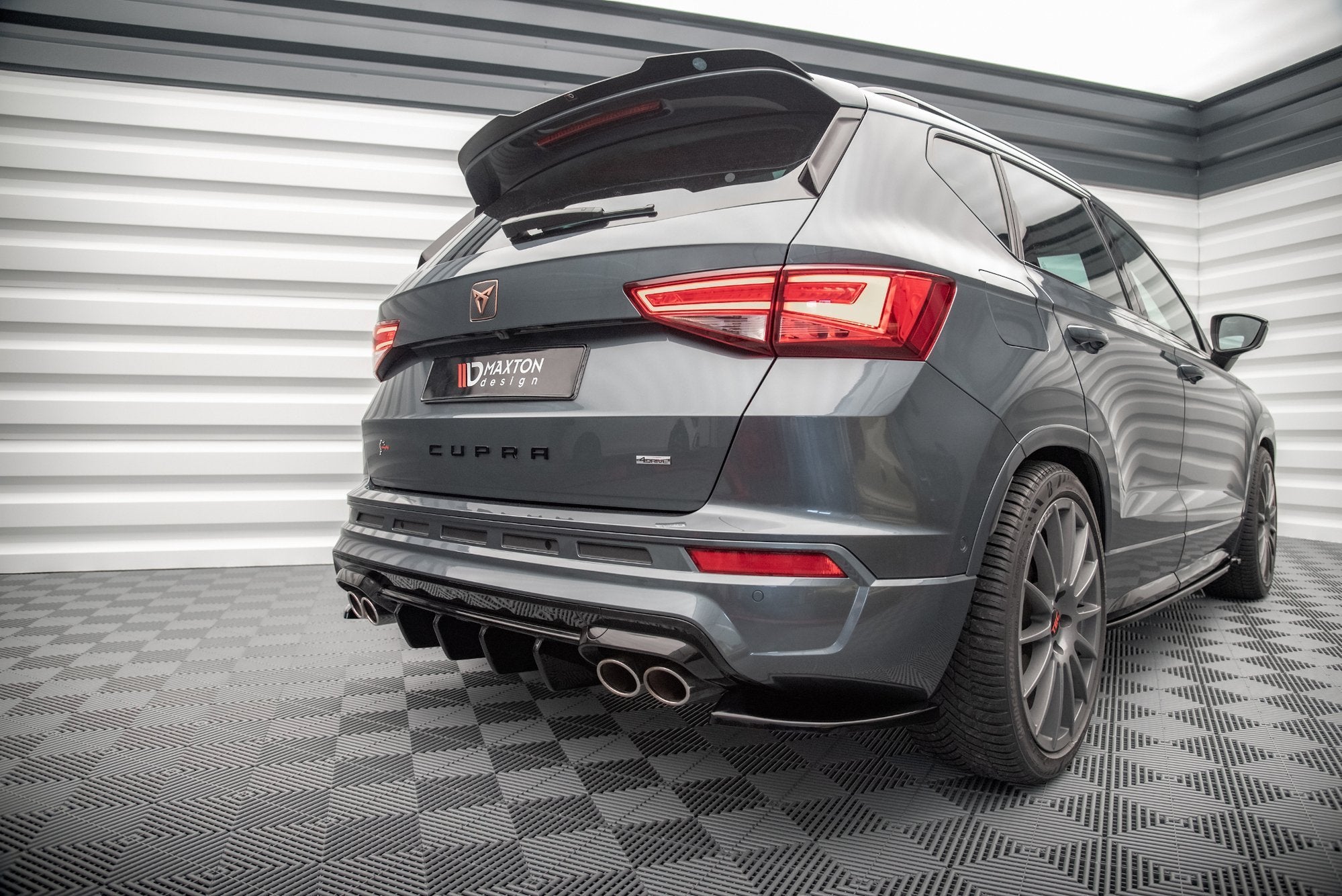 Heck Ansatz Flaps Diffusor für Cupra Ateca Mk1 / Mk1 Facelift
