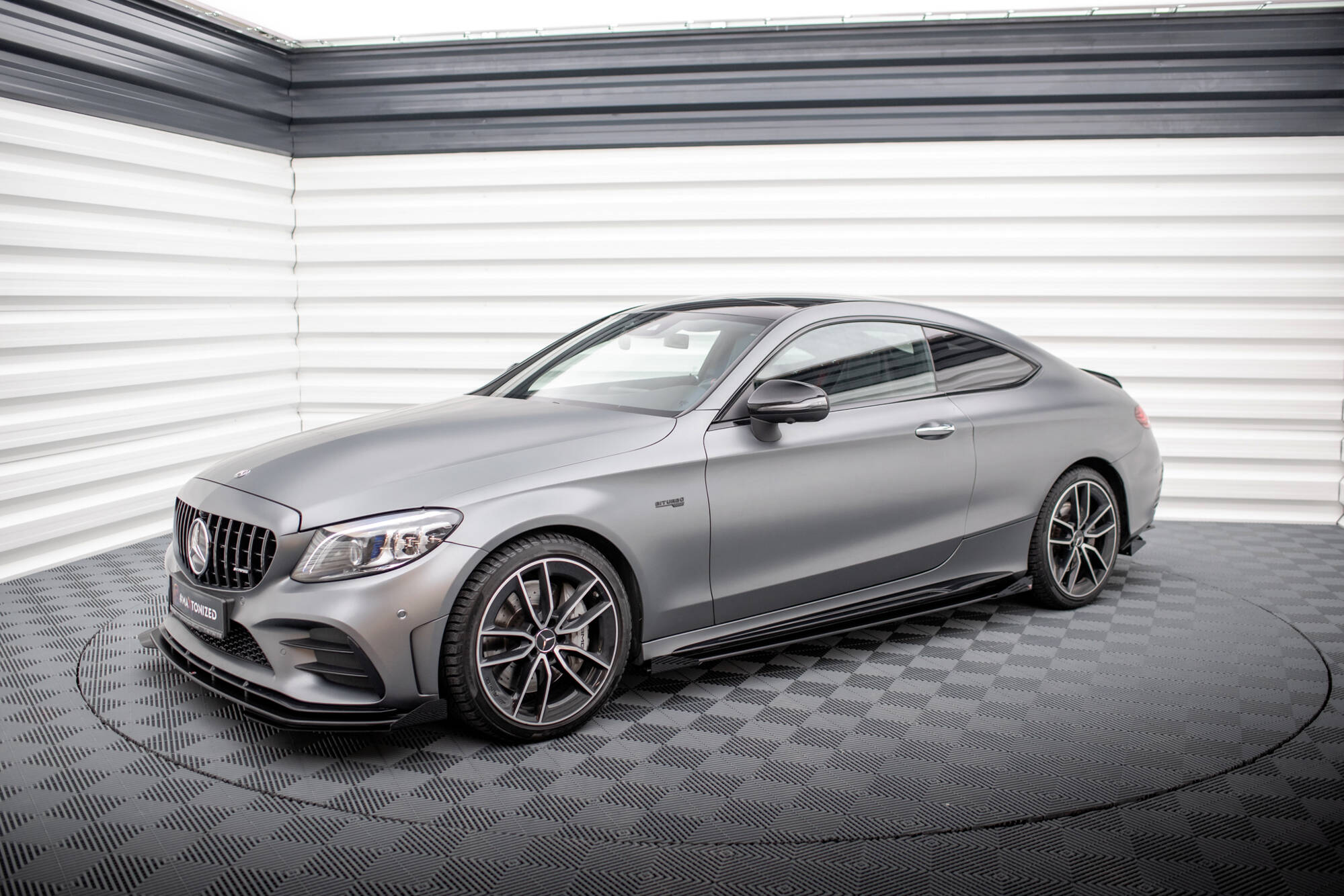 Street Pro Seitenschweller Ansatz für + Flaps Mercedes-AMG C43 Coupe / Cabrio C205 Facelift / A205 Facelift