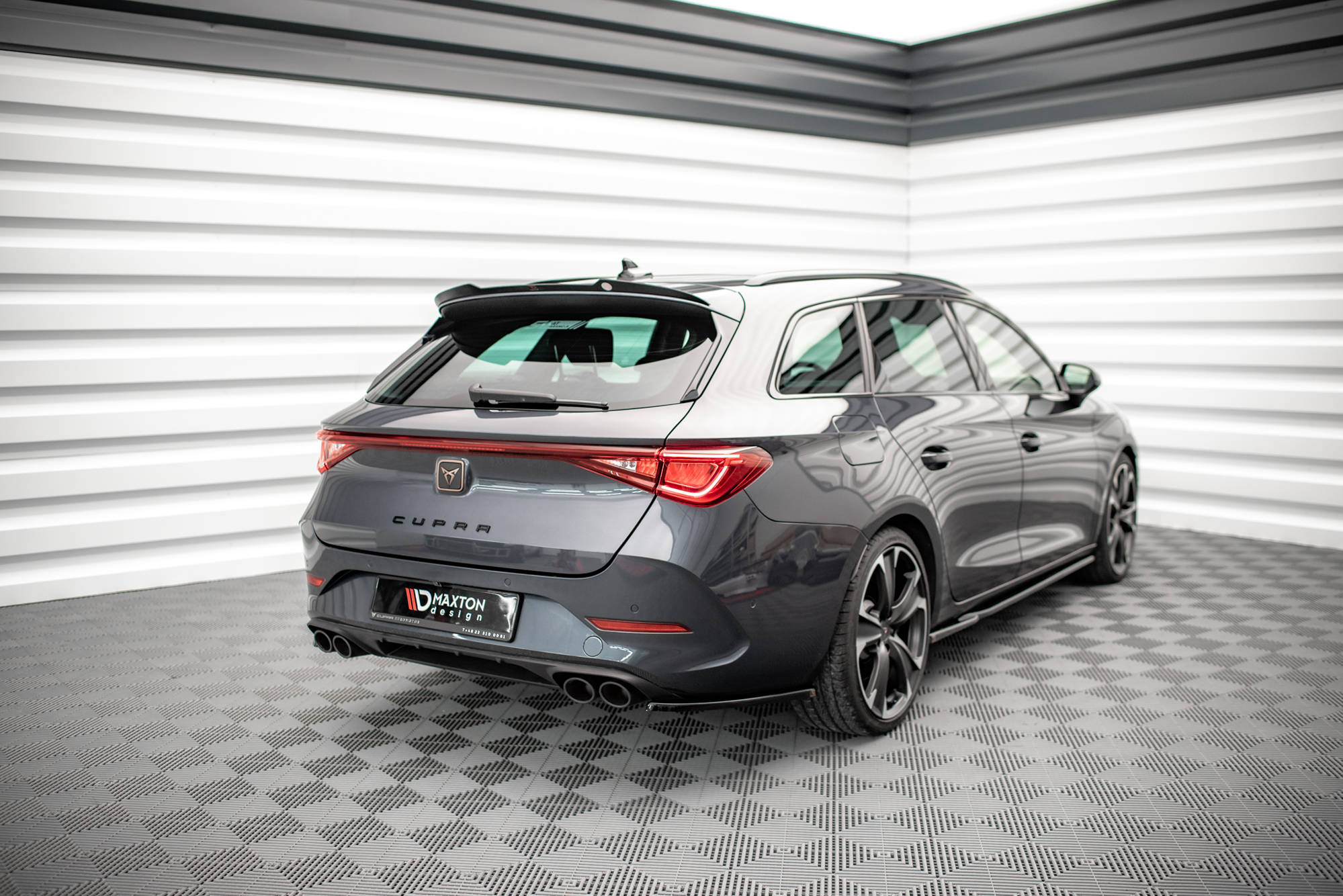 Heck Ansatz Flaps Diffusor V1 für Cupra Leon ST Mk1 Facelift