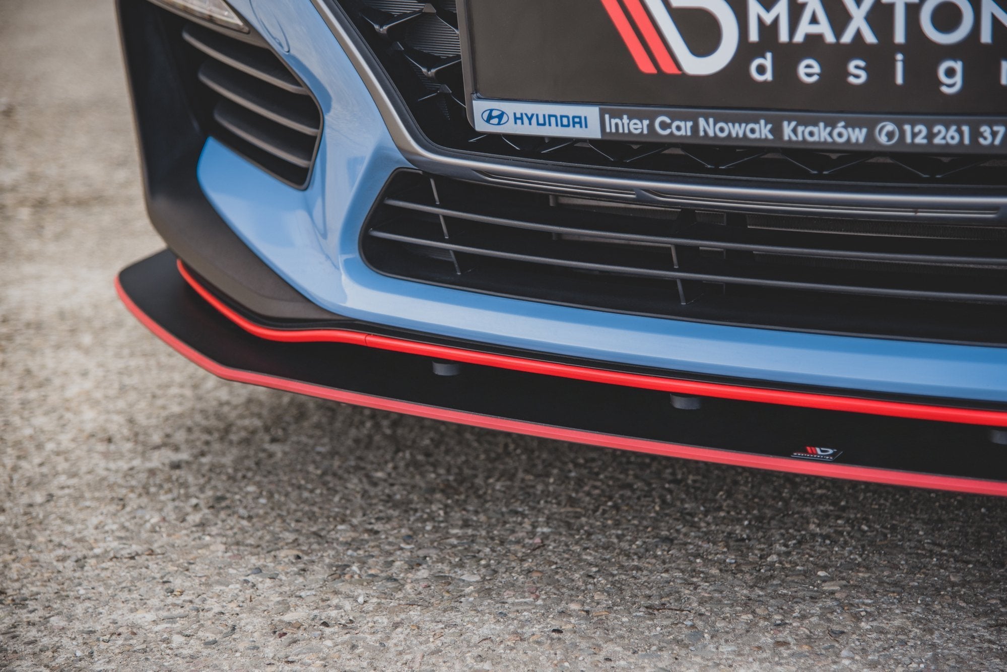 Street Pro Frontlippe für +Flaps für Hyundai I30 N Mk3 Hatchback / Fastback