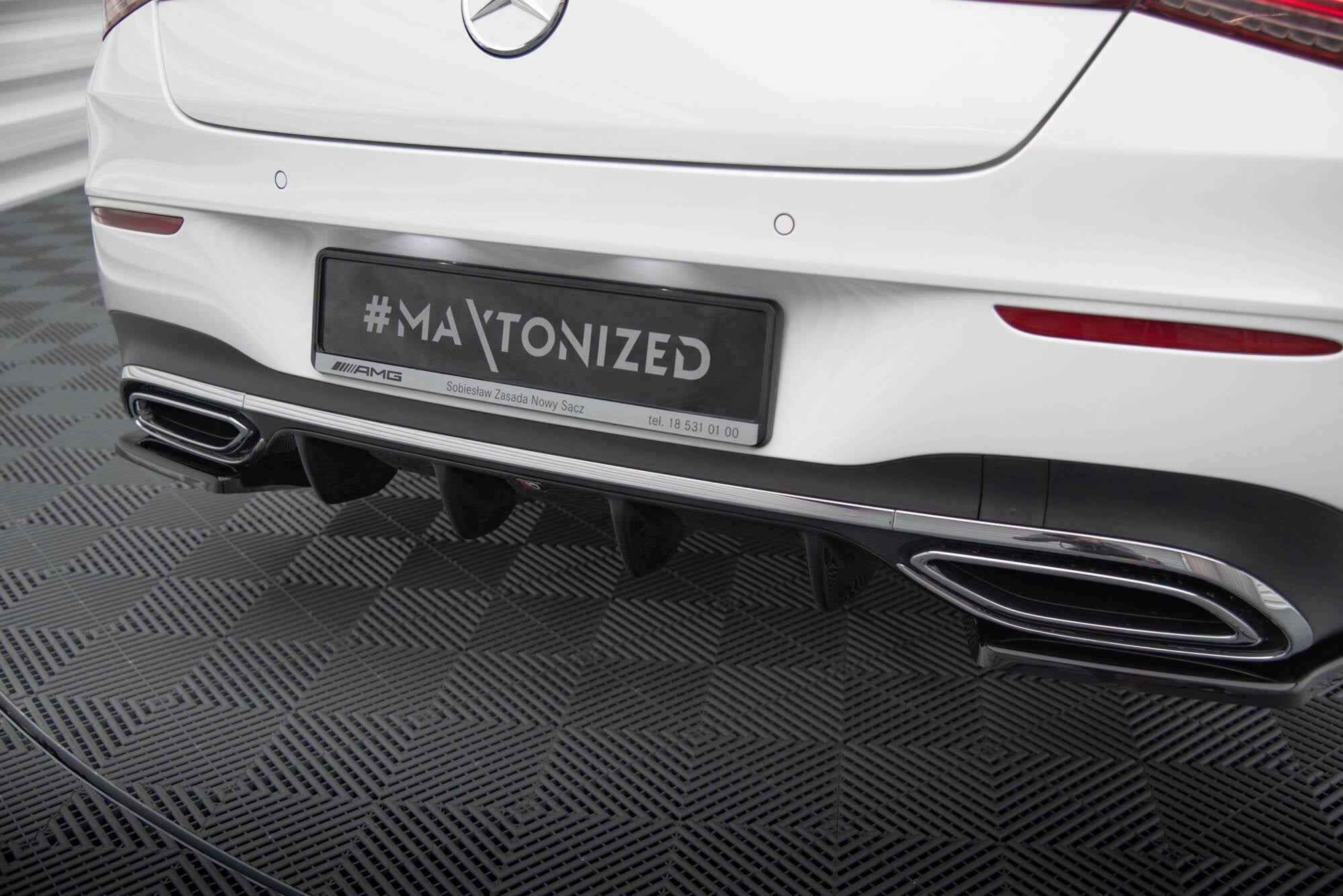 Diffusor Heck Ansatz für Mercedes-Benz CLA AMG-Line X118