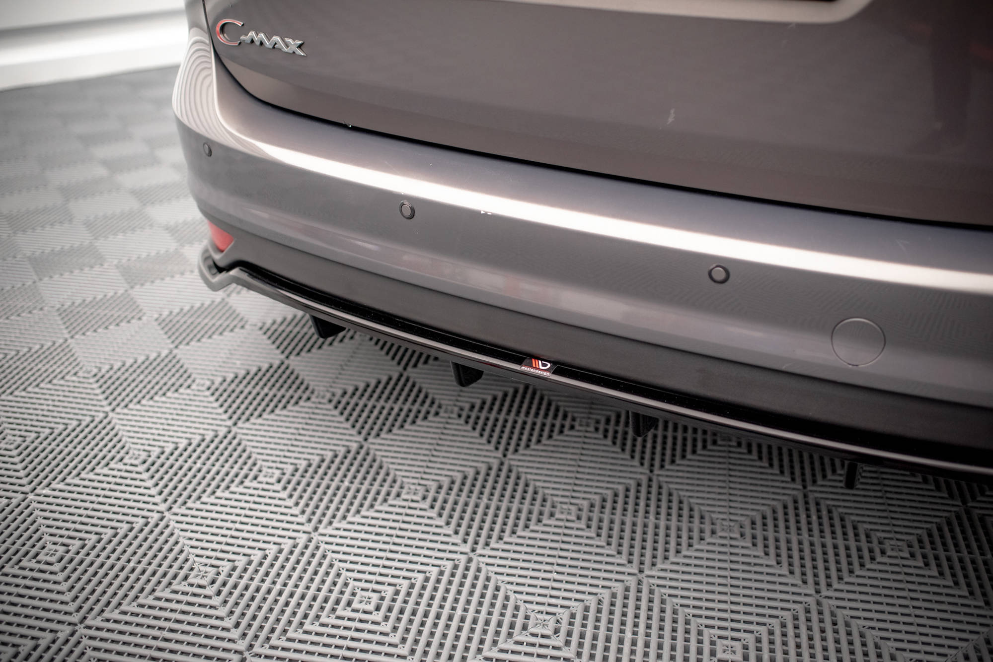Mittlerer Cup Diffusor DTM Look Heck Ansatz für Ford C-Max Mk2