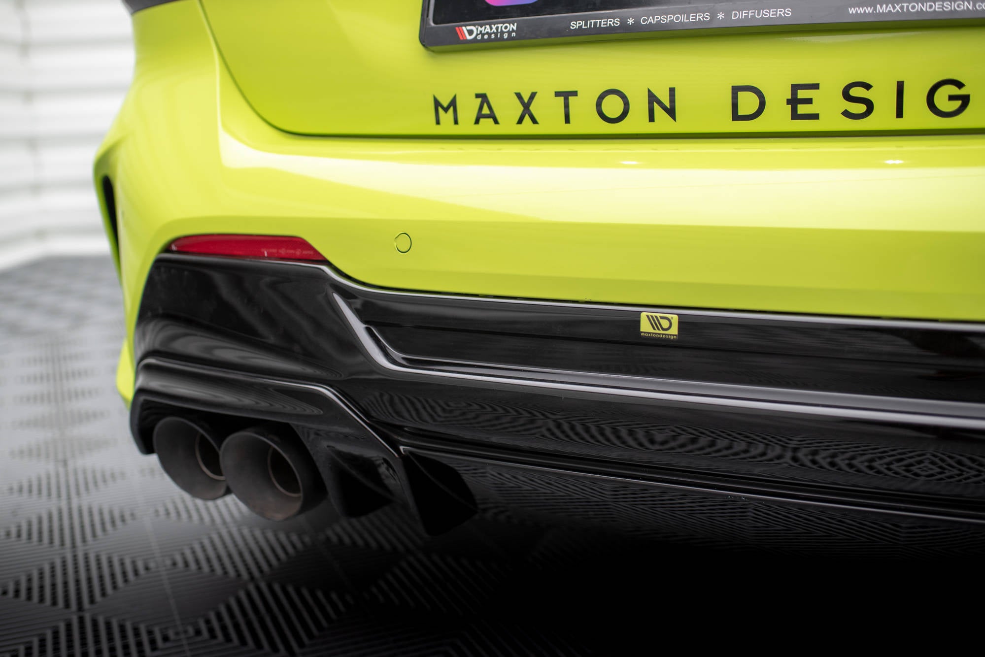 Diffusor V2 Heck Ansatz für + Milltek Sport Auspuffverlängerung BMW 1er F40 M135i
