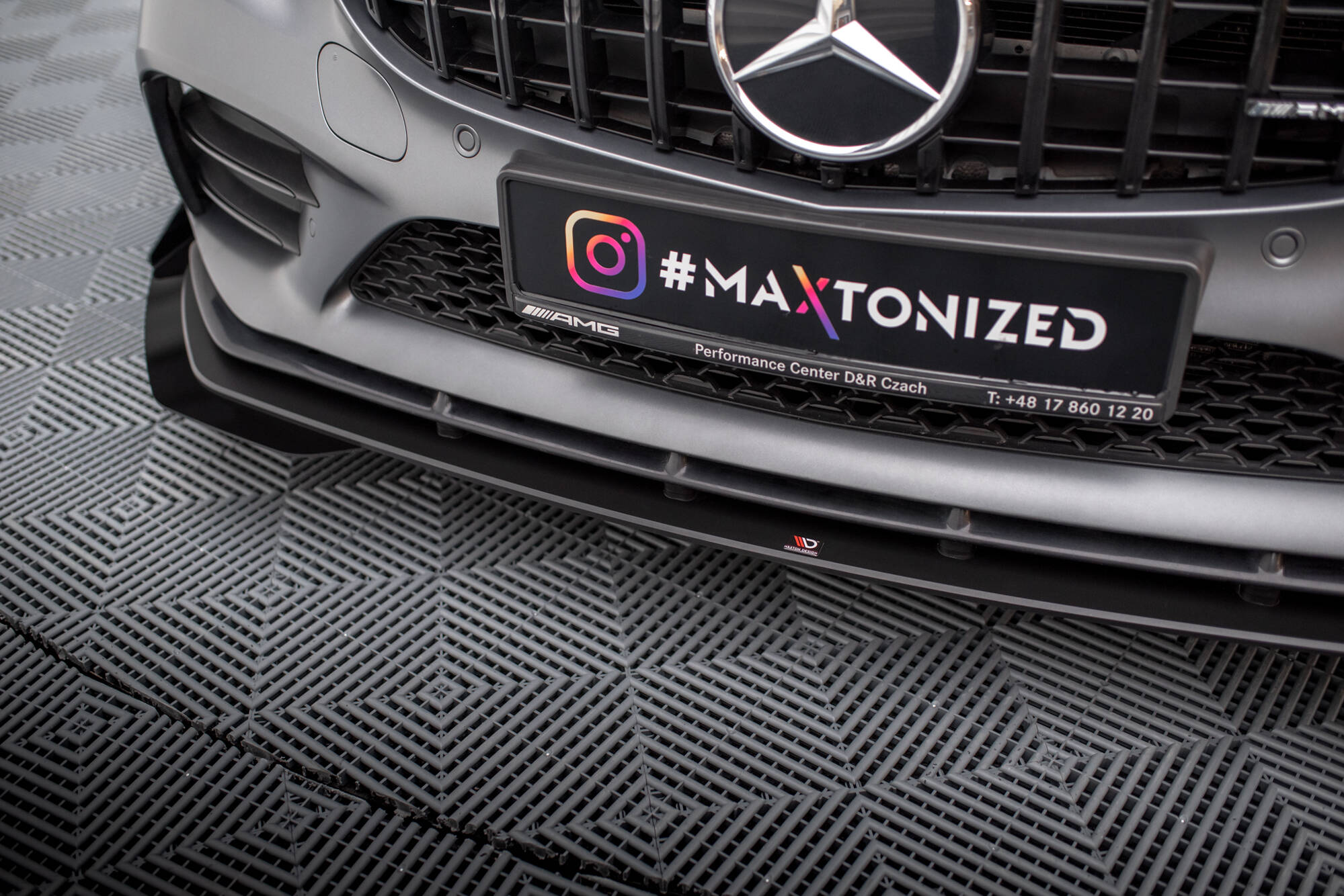Street Pro Frontlippe für +Flaps für + Flaps Mercedes-AMG C43 Coupe / Cabrio C205 Facelift / A205 Facelift