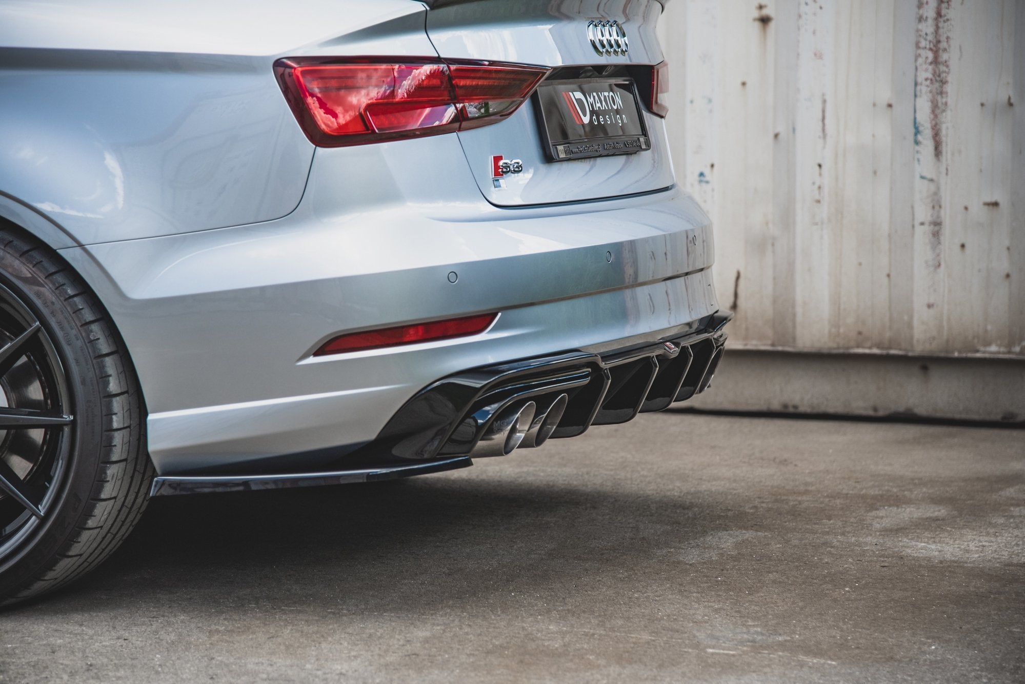 Flaps V2 Heckansatz Flaps Heckansatz für Audi S3 Limousine 8V Facelift