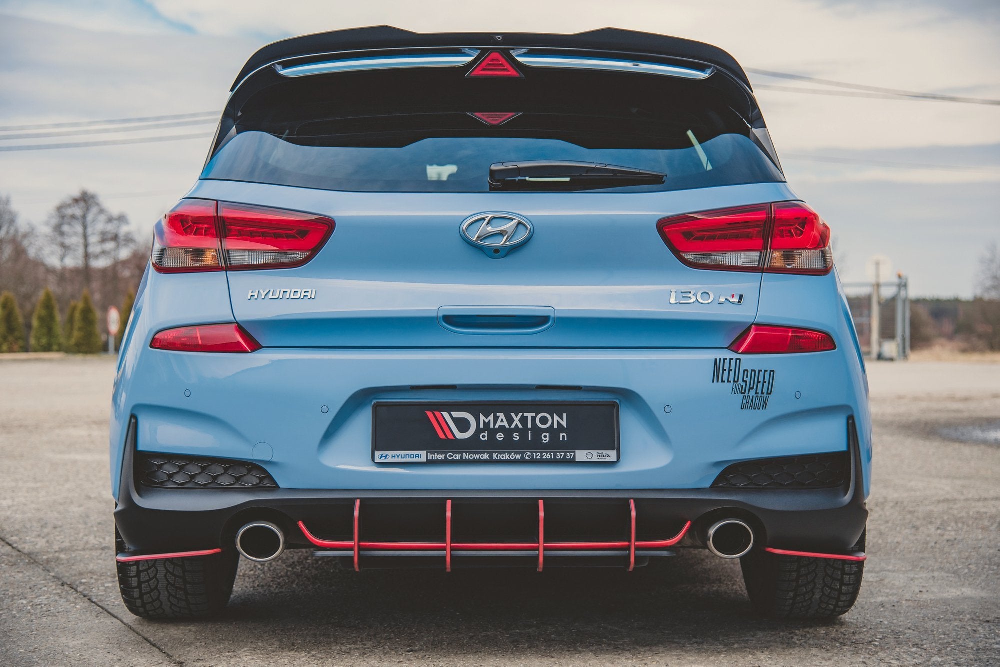 Street Pro Flaps Heckansatz Flaps Heckansatz für Hyundai I30 N Mk3 Hatchback