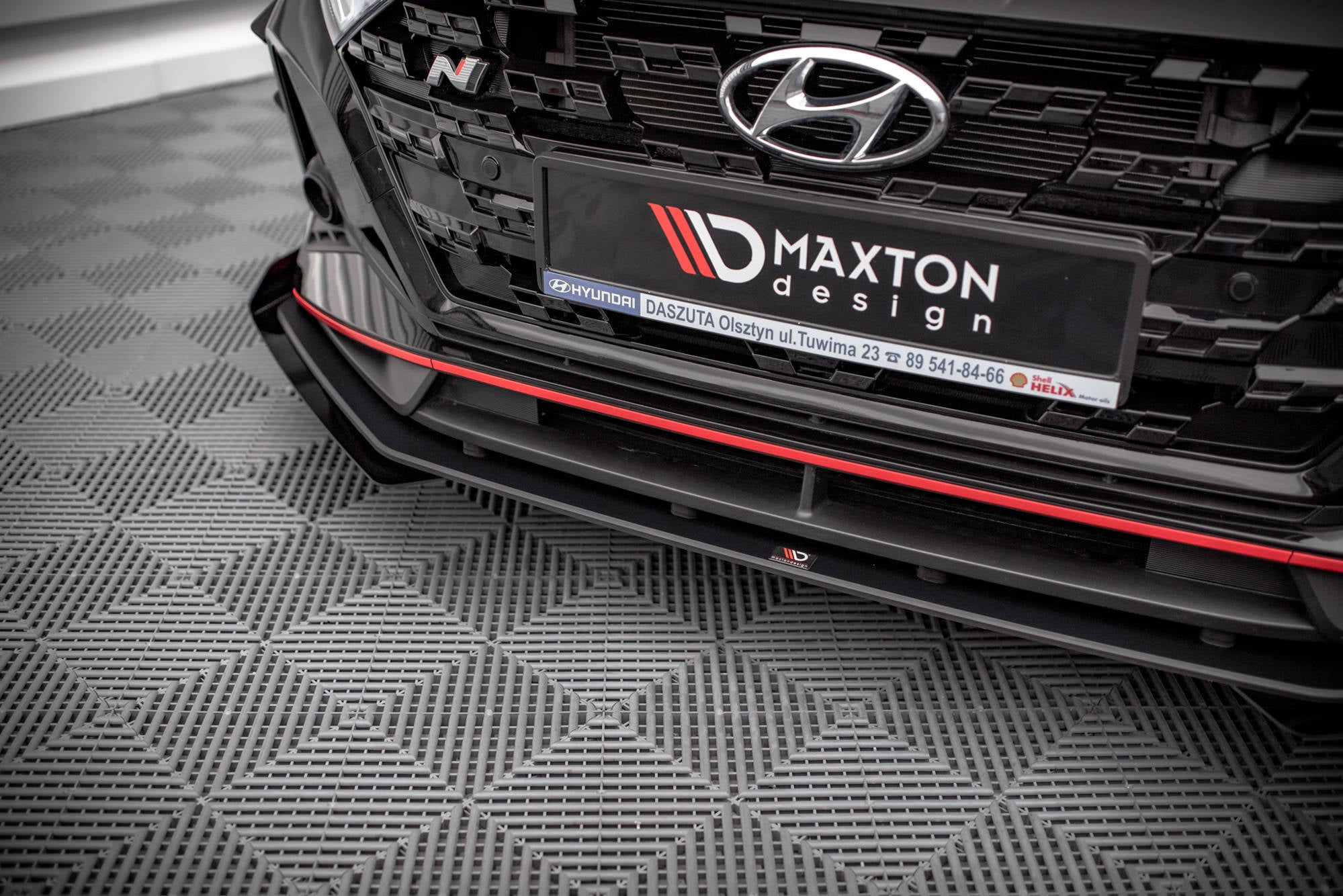 Street Pro Frontlippe V1 für + Flaps für + Flaps Hyundai I20 N Mk3
