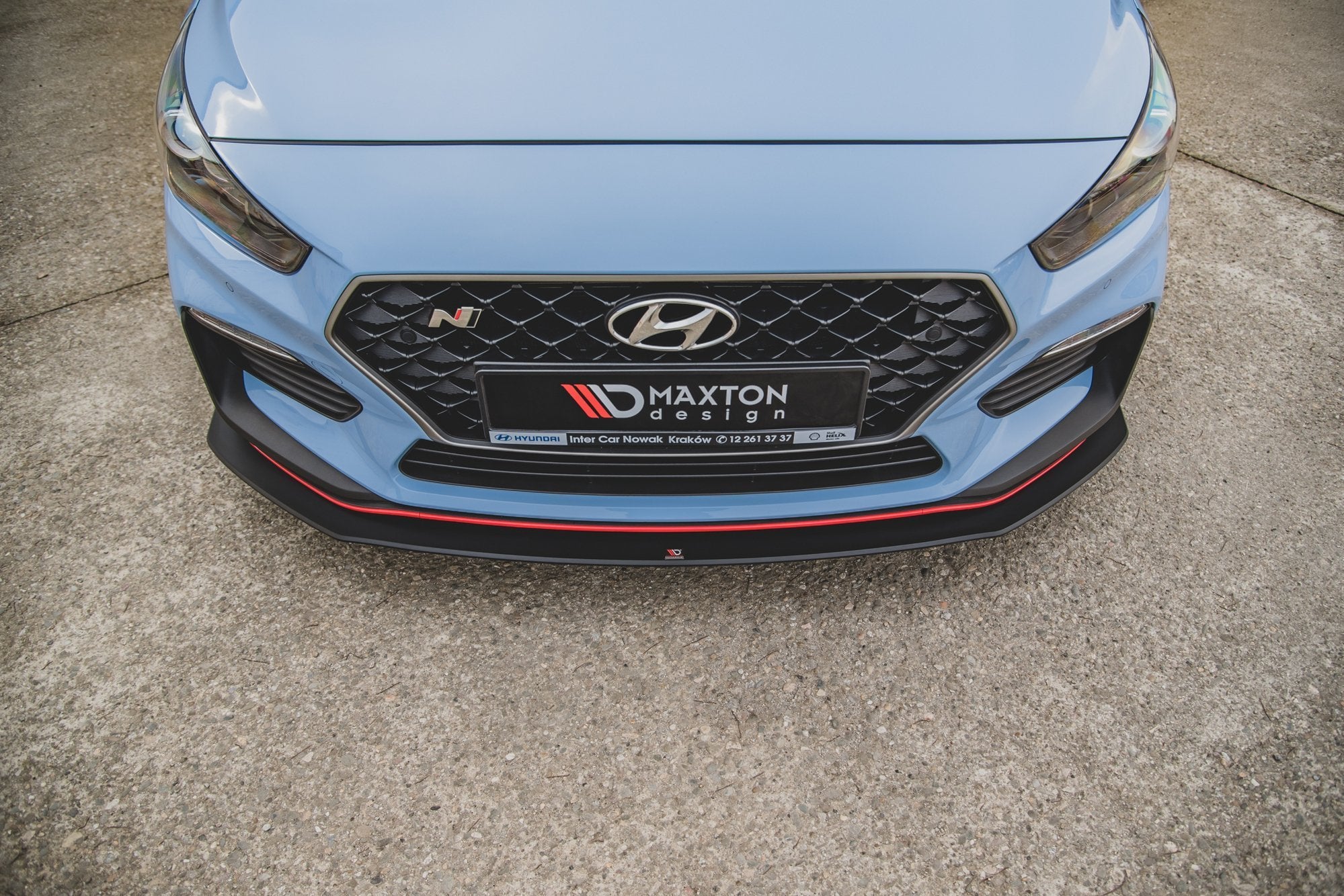 Street Pro Frontlippe für +Flaps für Hyundai I30 N Mk3 Hatchback / Fastback