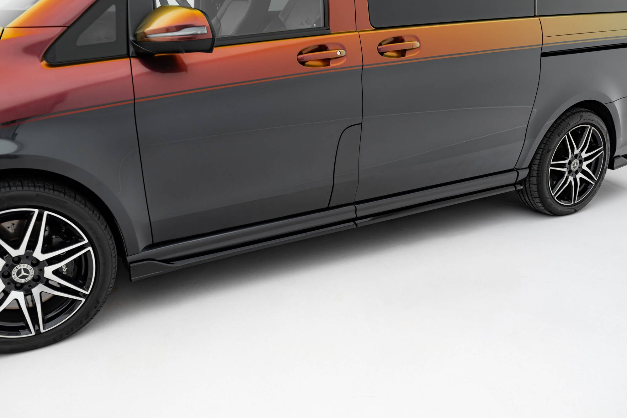 Seitenschweller Ansatz für Mercedes-Benz V-Klasse Long AMG-Line W447