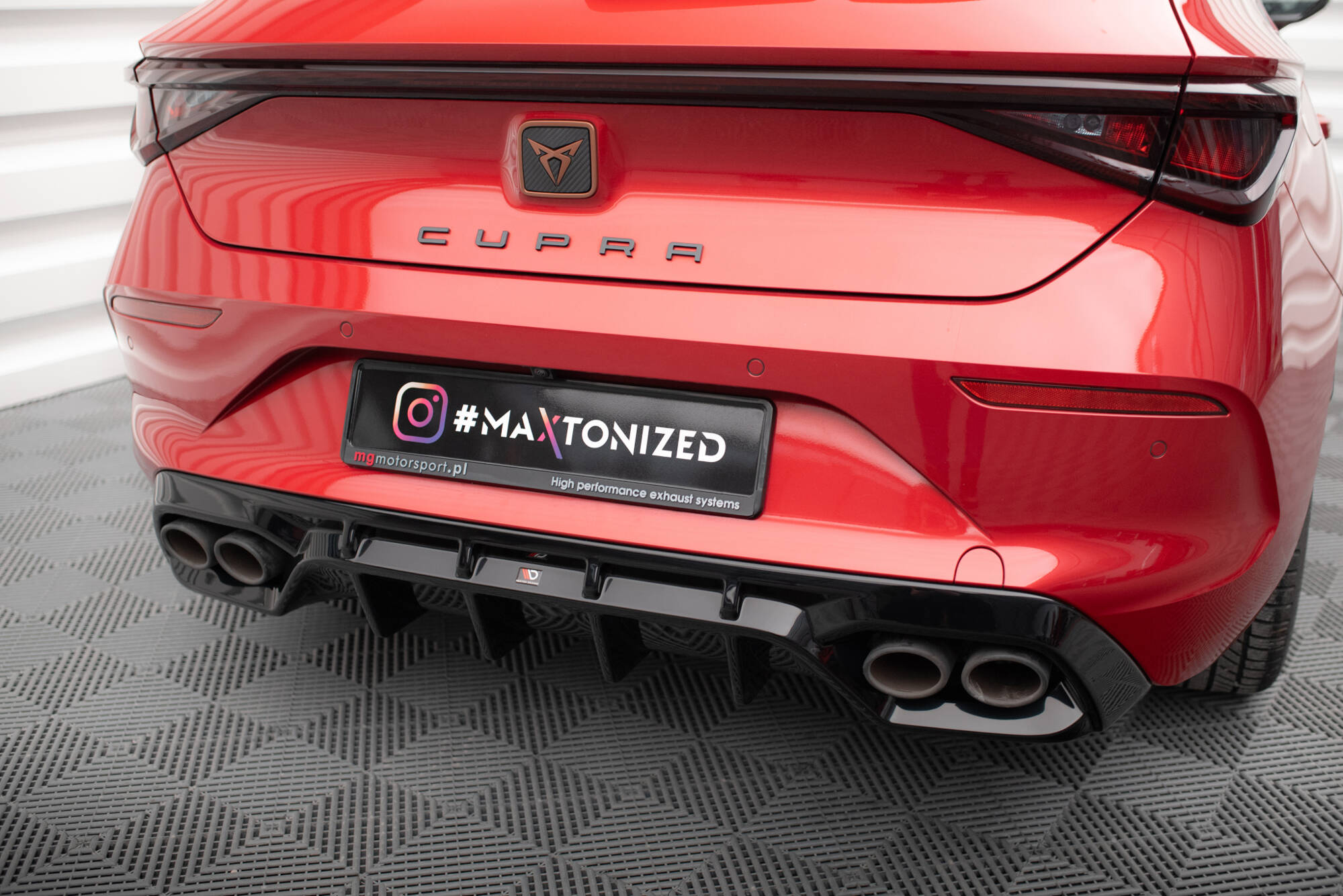 Diffusor Heck Ansatz für Cupra Leon Hatchback Mk1