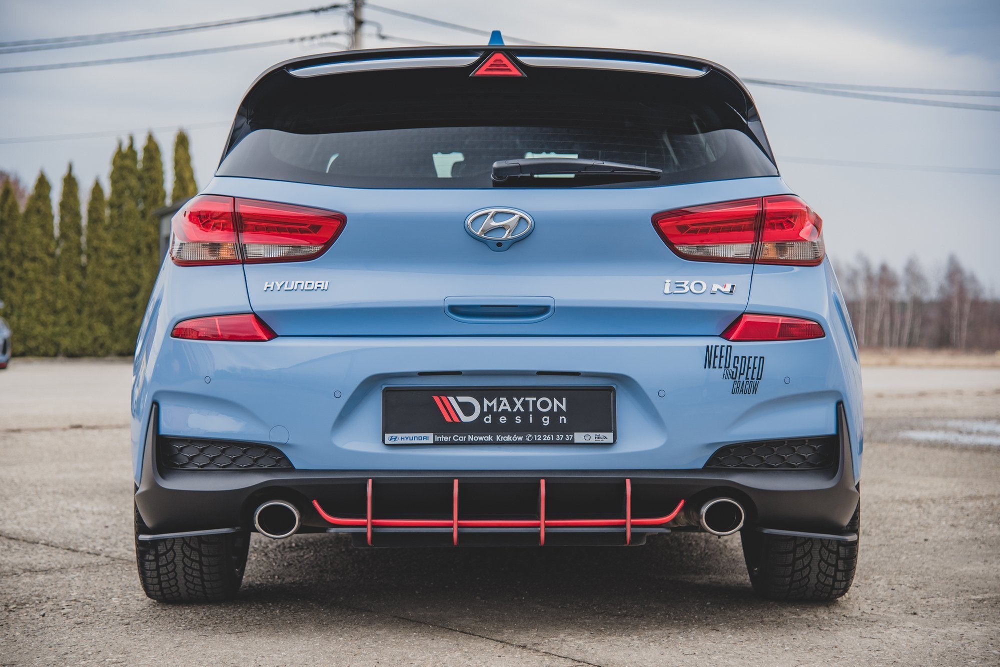 Street Pro Flaps Heckansatz Flaps Heckansatz für Hyundai I30 N Mk3 Hatchback