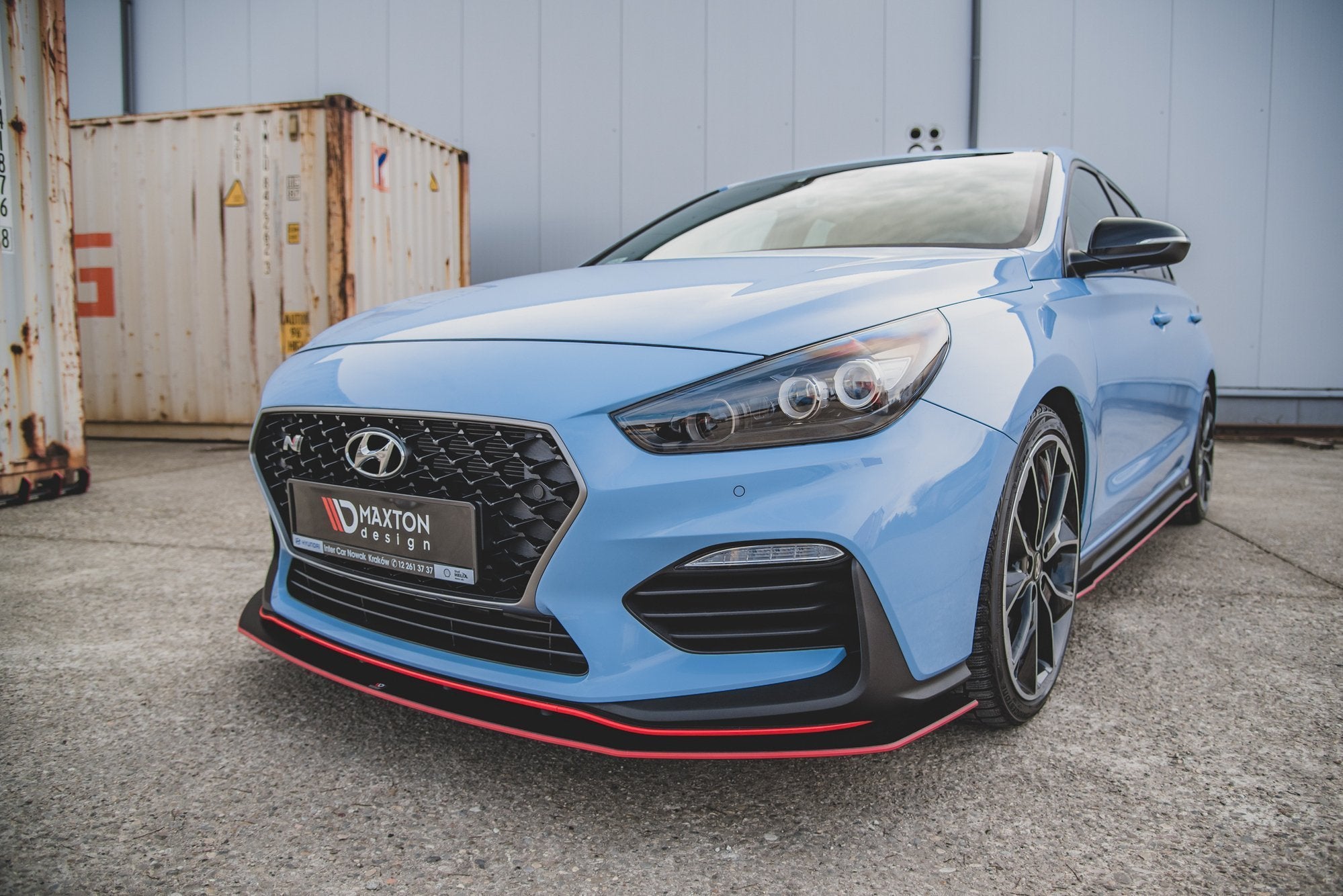 Street Pro Frontlippe für +Flaps für Hyundai I30 N Mk3 Hatchback / Fastback