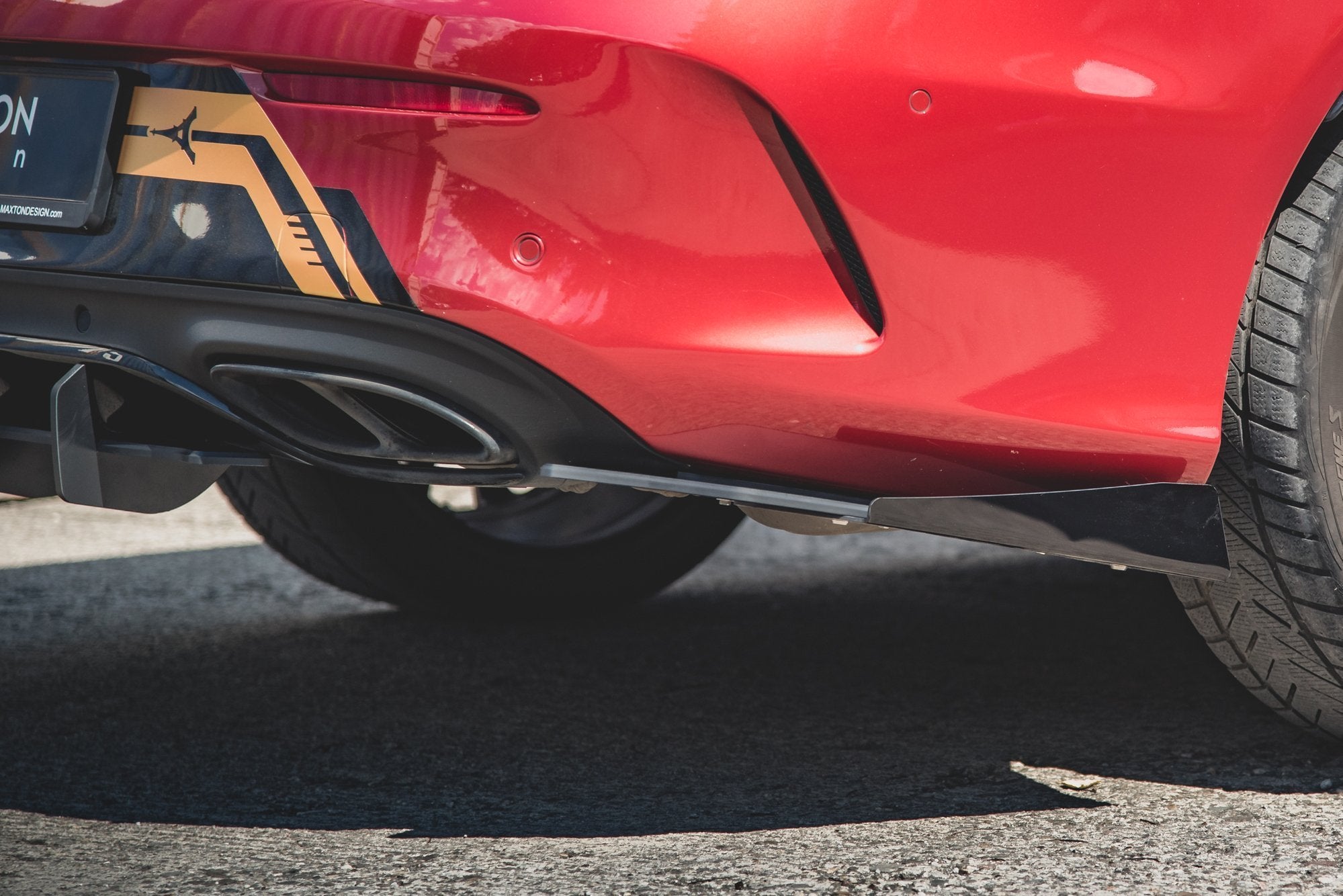 Street Pro Heck Ansatz Flaps Diffusor + Flaps für Mercedes-AMG C43 Coupe C205