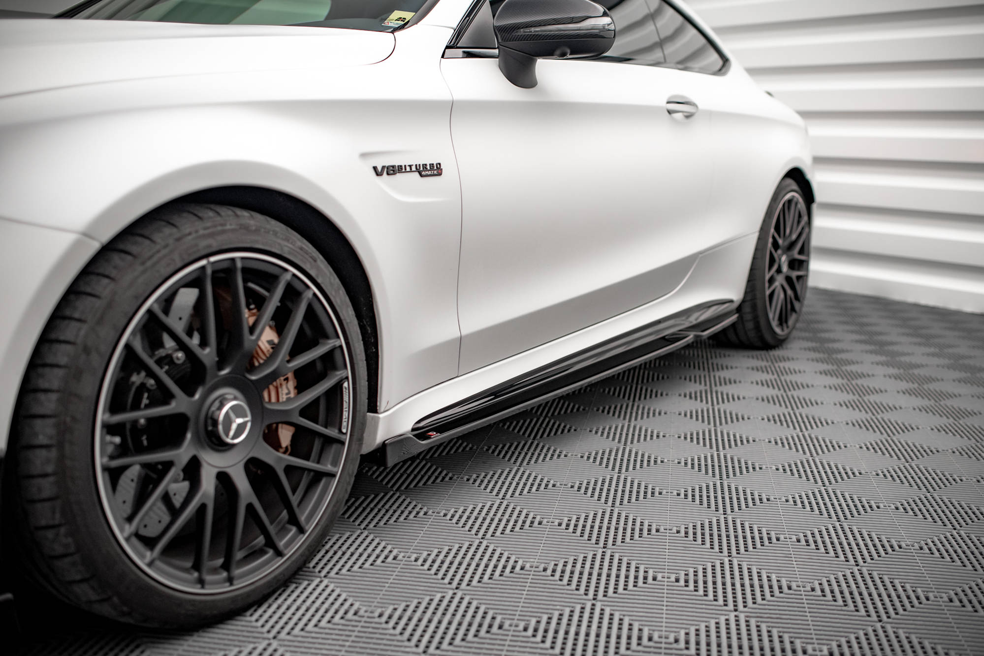 Seitenschweller V2 Ansatz für Mercedes-AMG C 63 AMG Coupe C205 Facelift