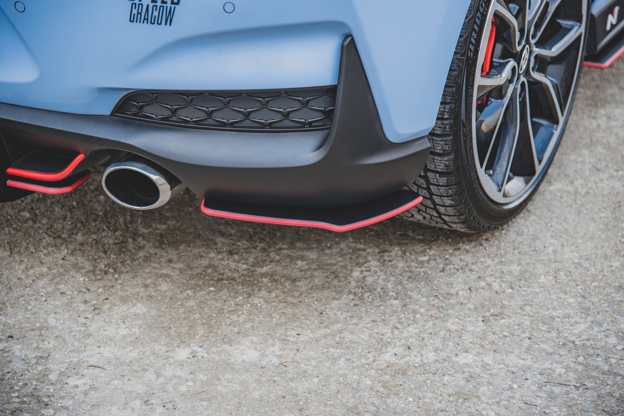Street Pro Flaps Heckansatz Flaps Heckansatz für Hyundai I30 N Mk3 Hatchback