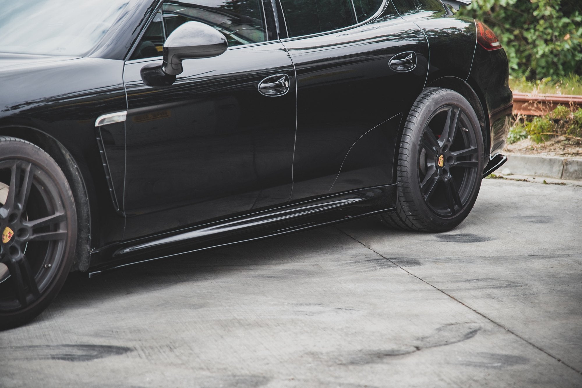 Seitenschweller V2 Ansatz für Porsche Panamera Turbo 970 Facelift