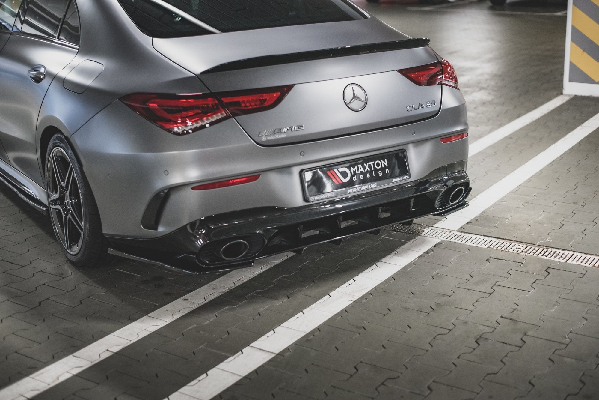 Heck Ansatz Flaps Diffusor für Mercedes-AMG CLA 35 Aero / 45 Aero C118
